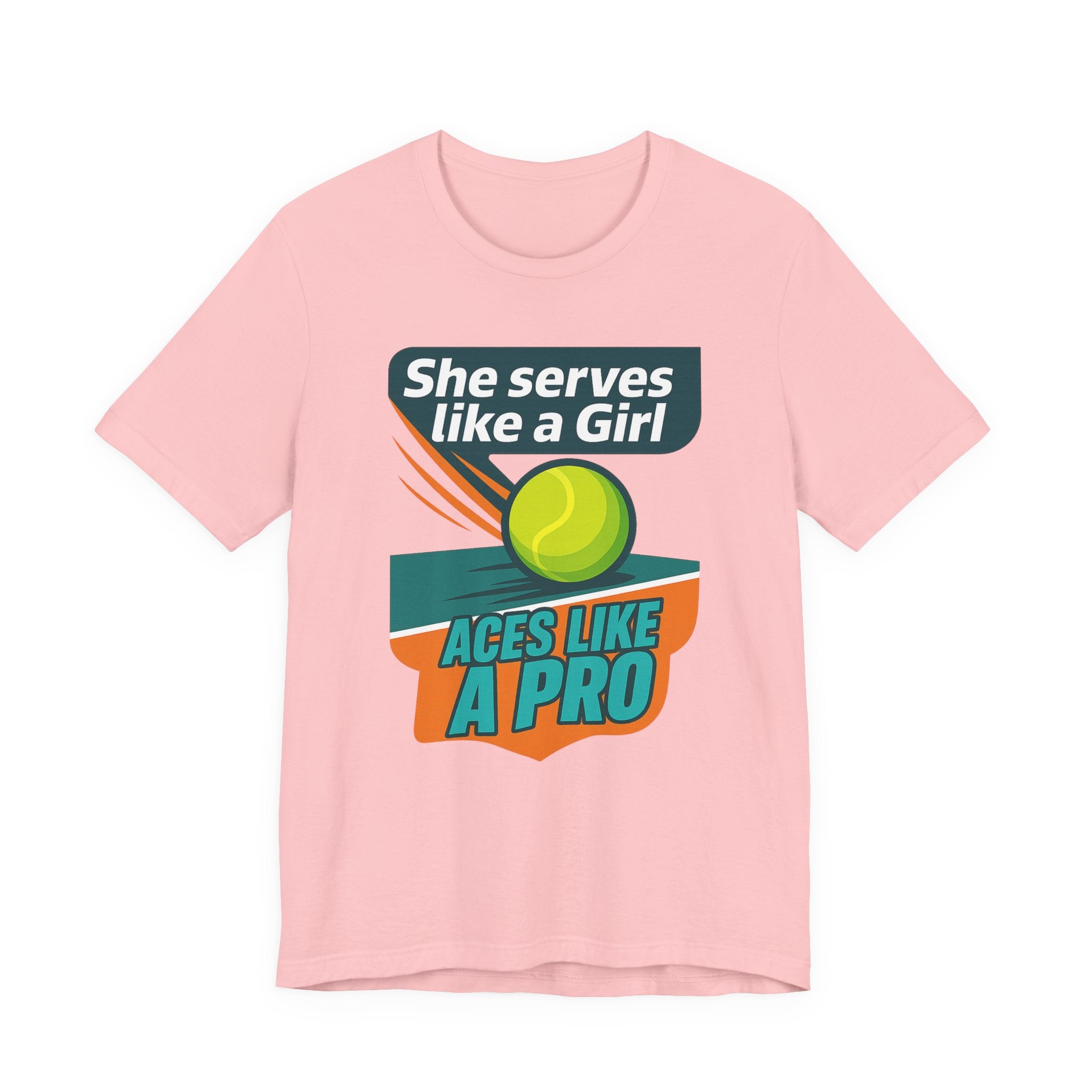 Empowering Tennis Tee - She Serves Like A Girl