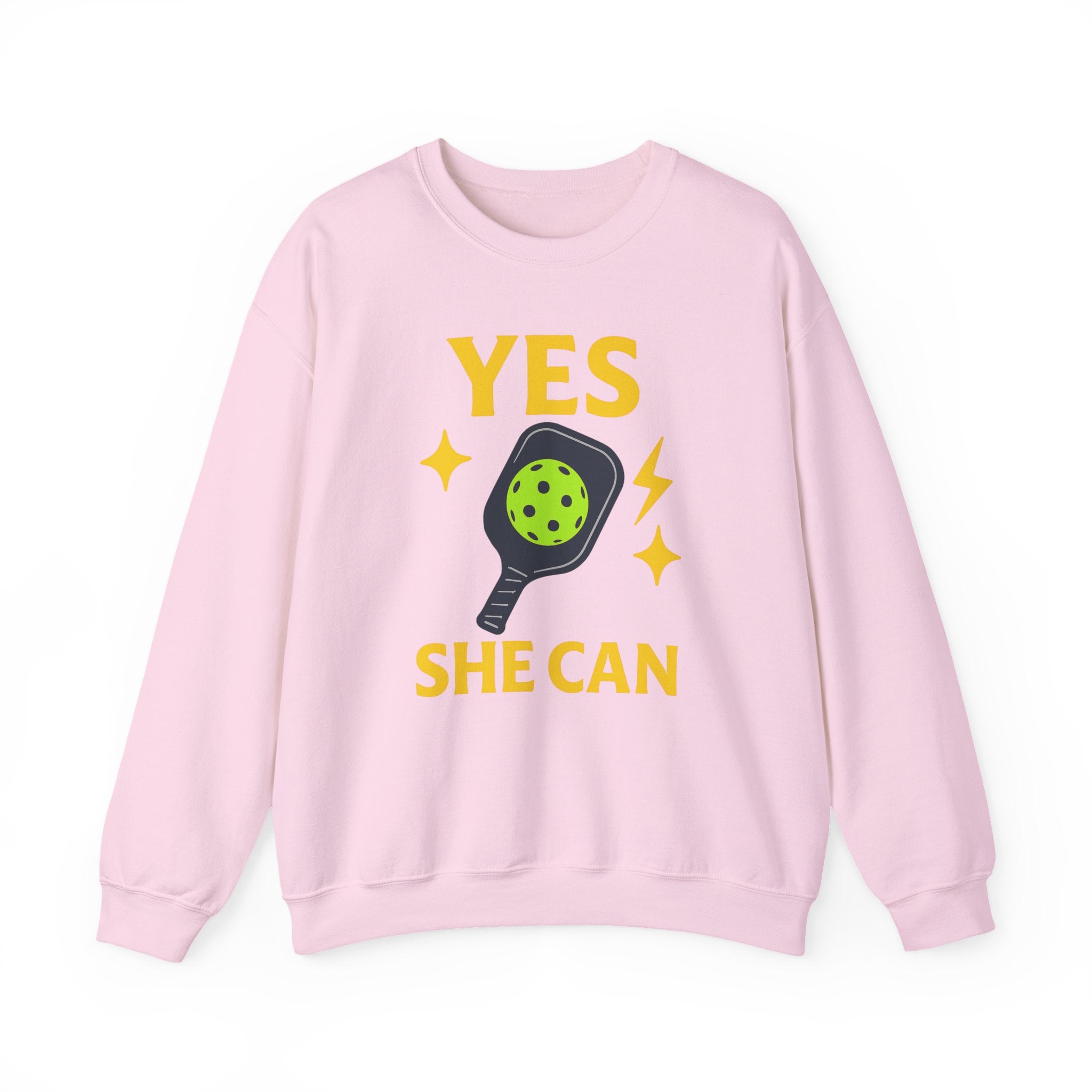 Yes, She Can Pickleball Sweatshirt, Unisex Crewneck