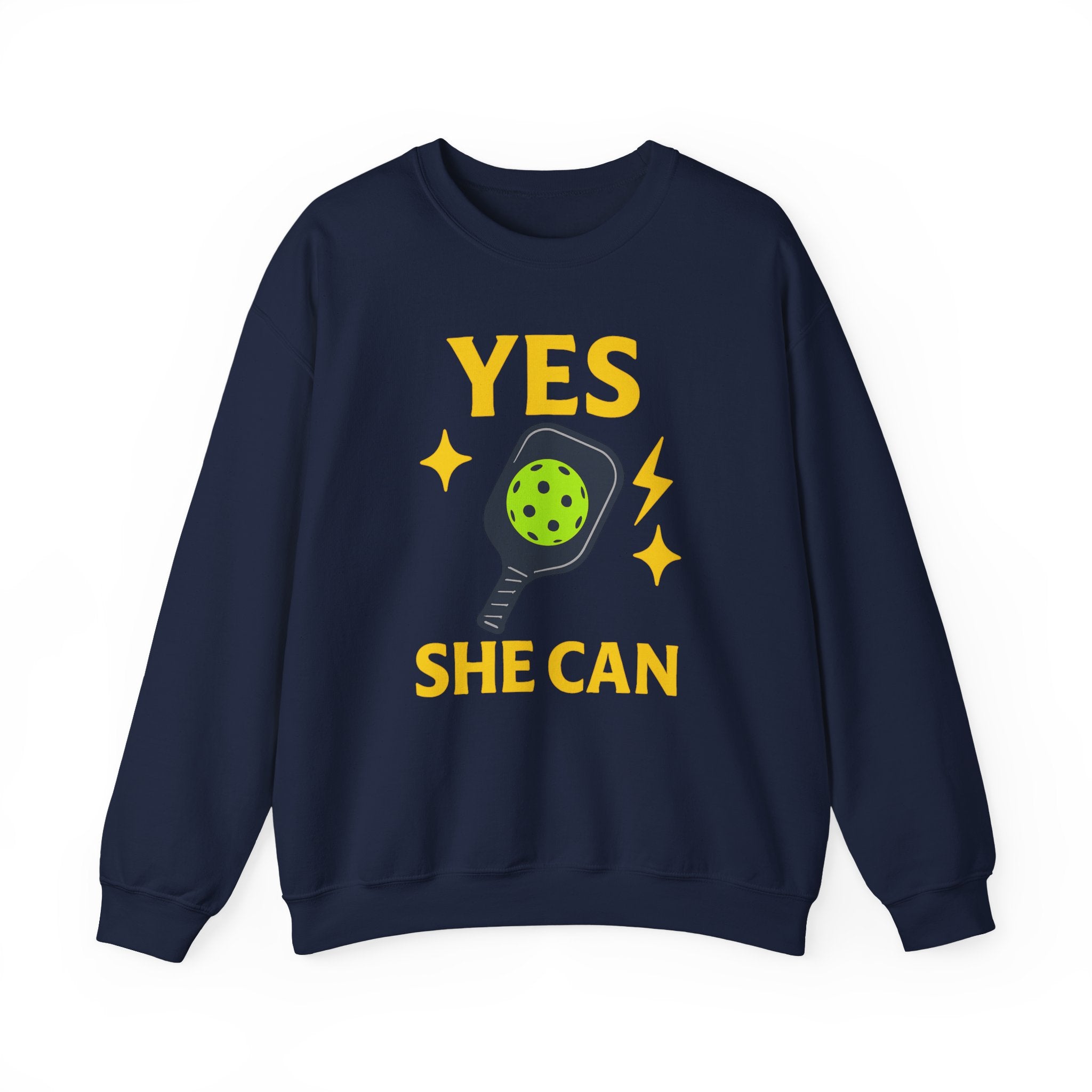 Yes, She Can Pickleball Sweatshirt, Unisex Crewneck