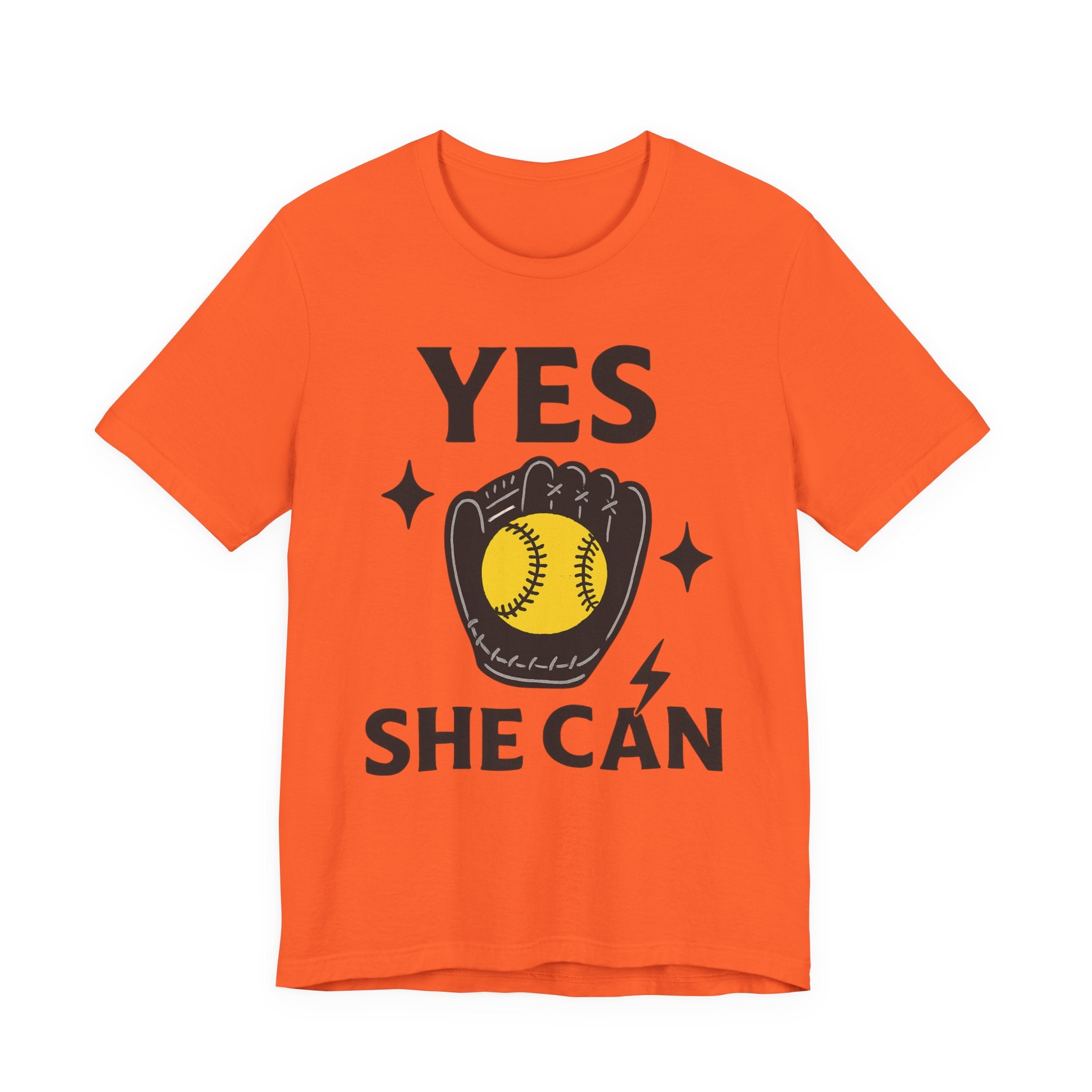 Yes, She Can Softball Unisex Tee