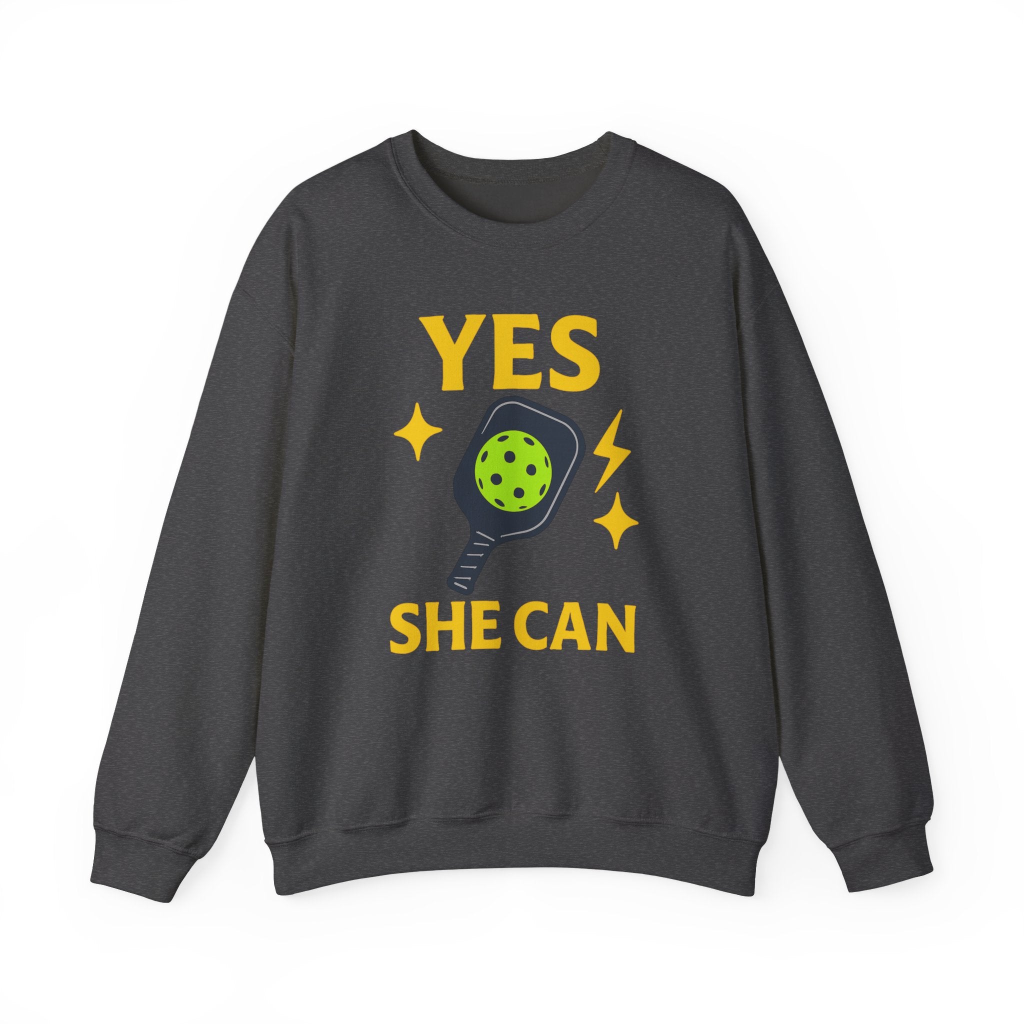 Yes, She Can Pickleball Sweatshirt, Unisex Crewneck