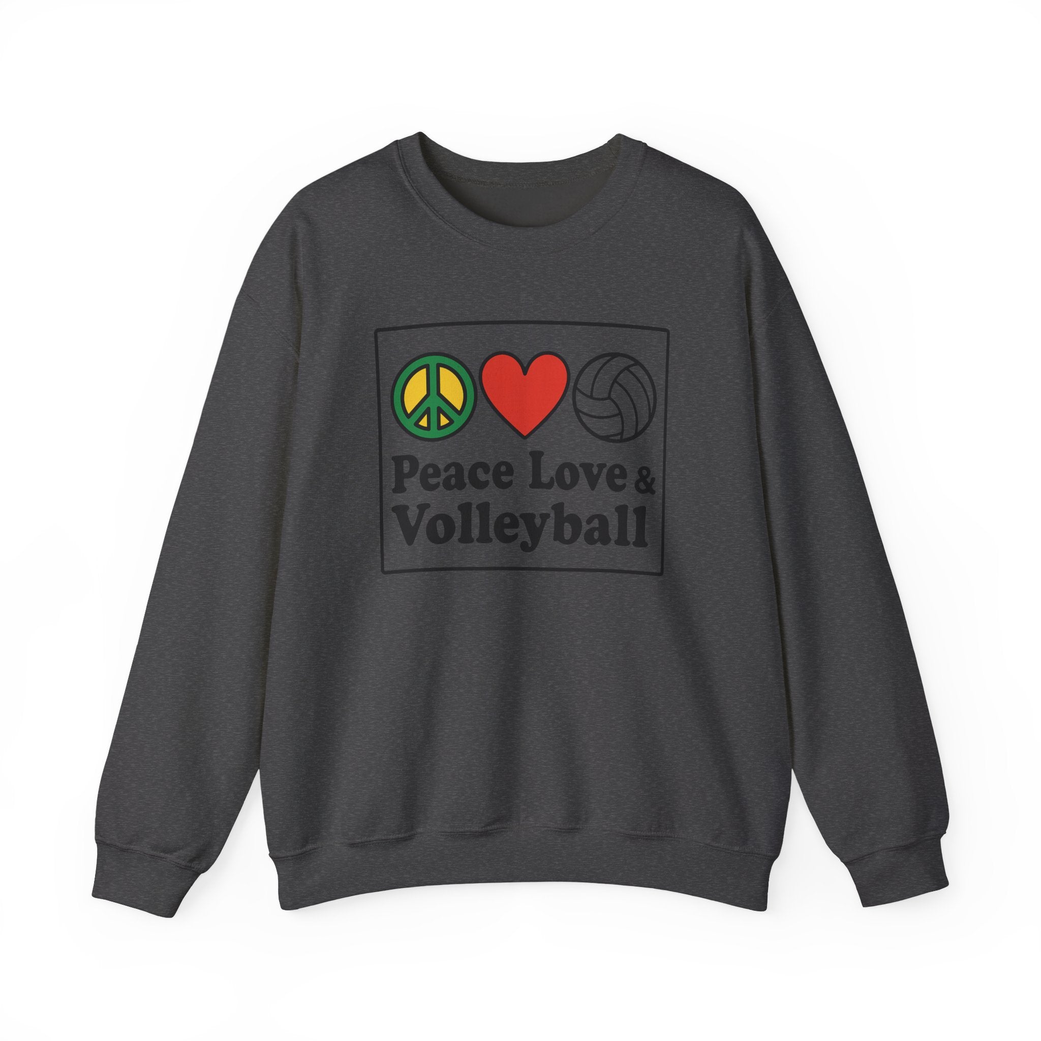 Peace Love Volleyball Crewneck Sweatshirt