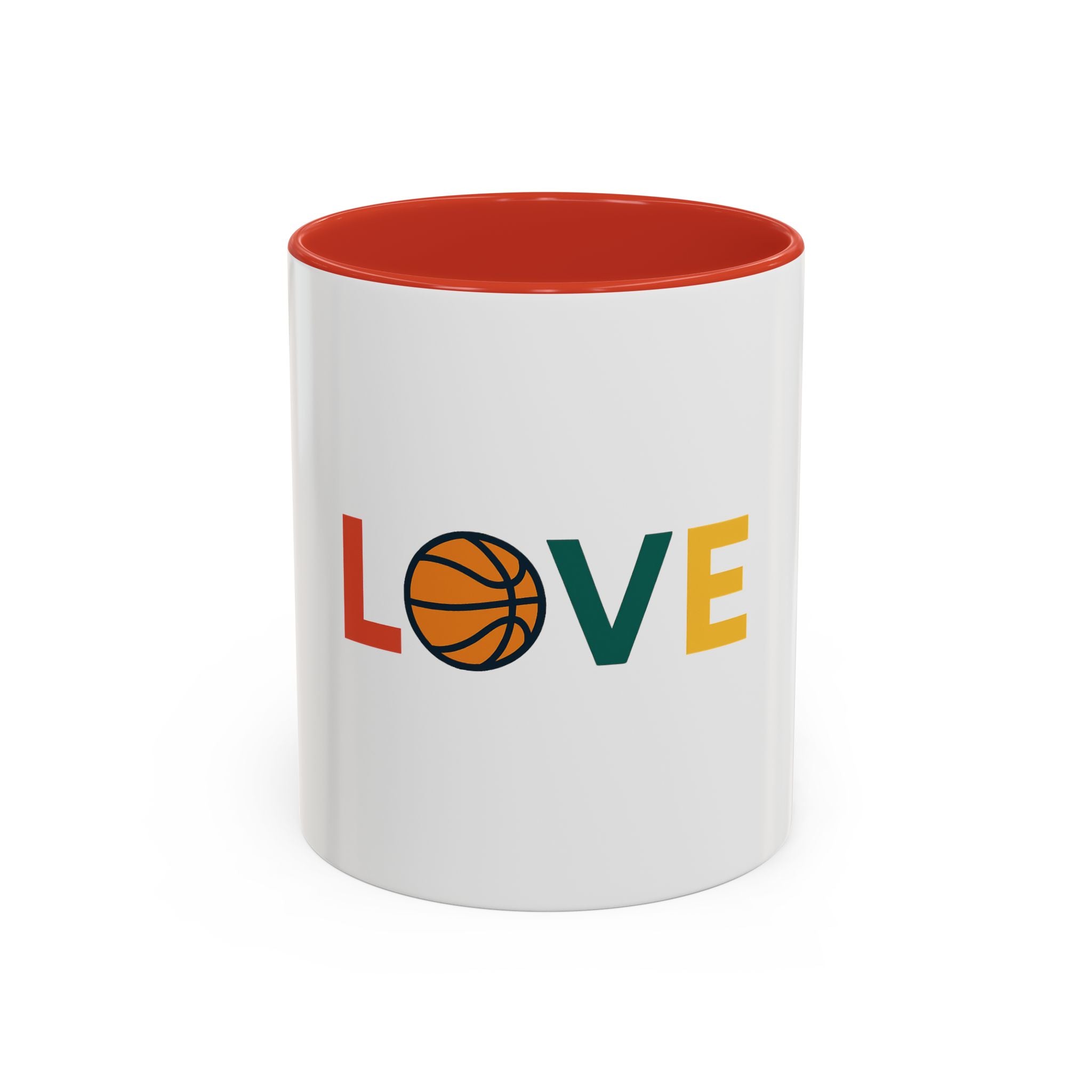 Basketball Love Accent Coffee Mug