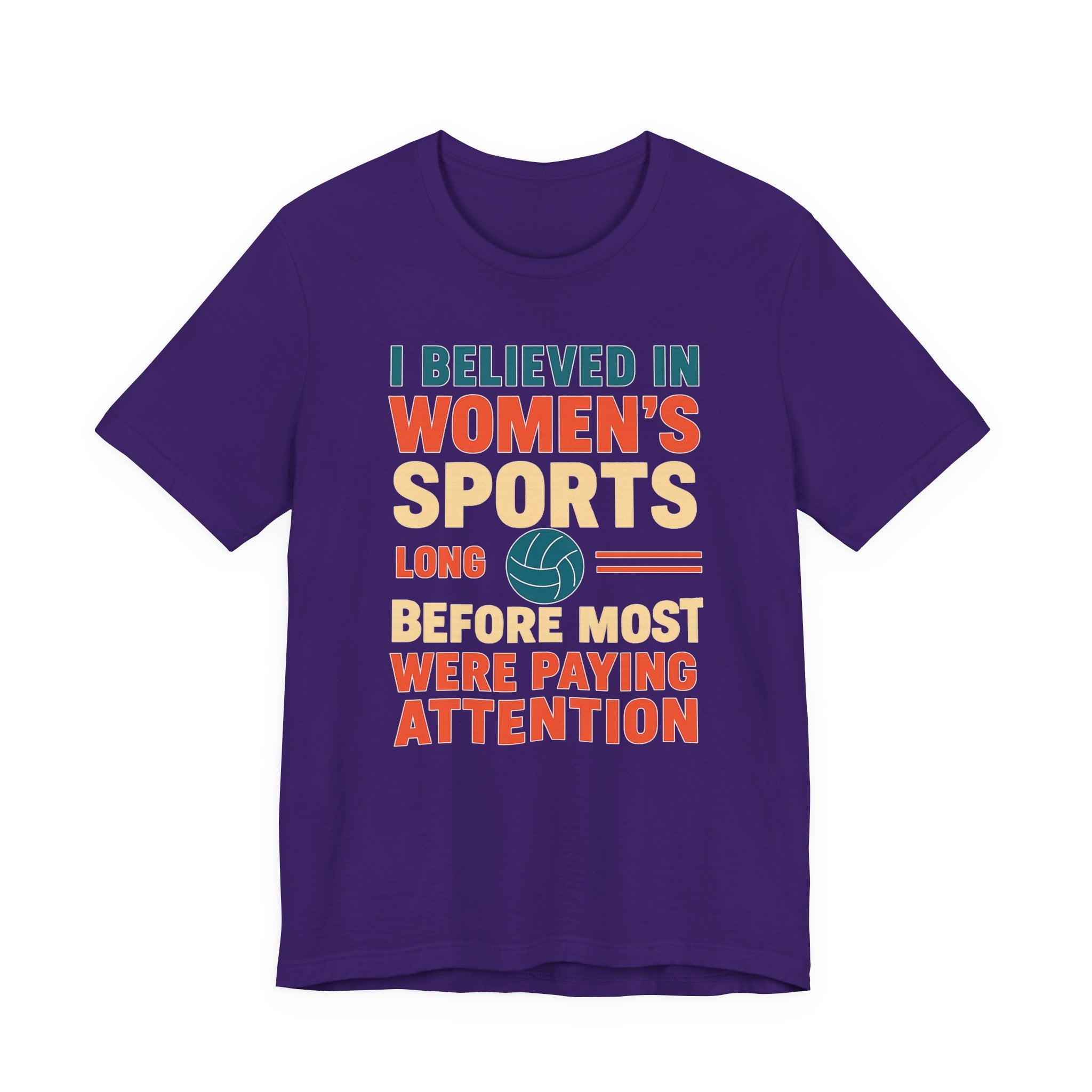 Women's Sports Pride Tee - I believed In Women's Sports