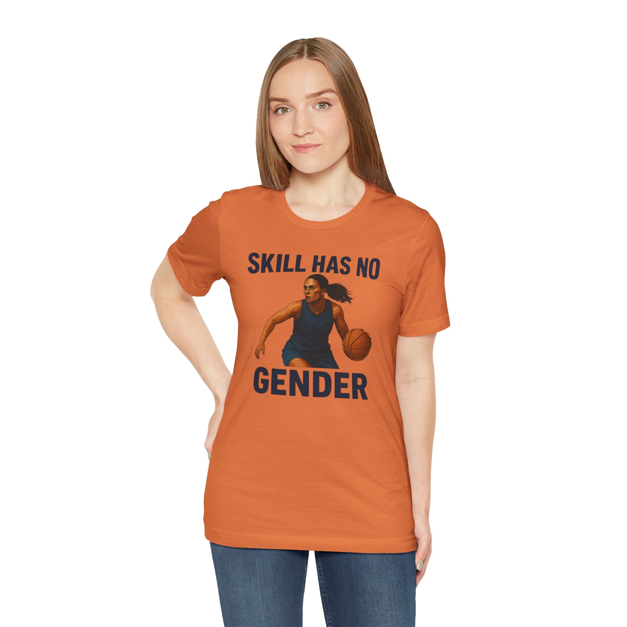 Empowering Basketball Tee - Skill Has No Gender