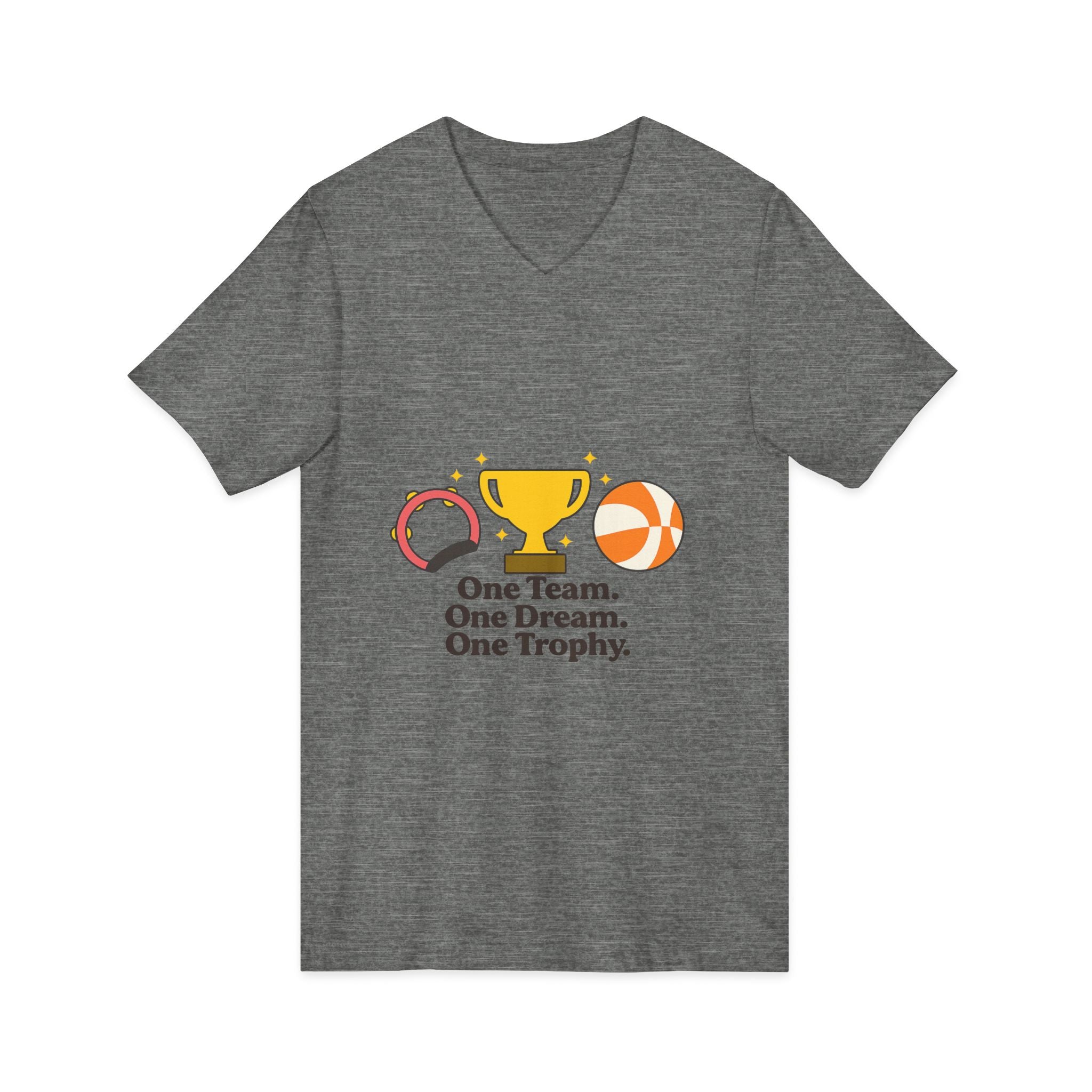 Unisex Jersey Short Sleeve V-Neck Tee