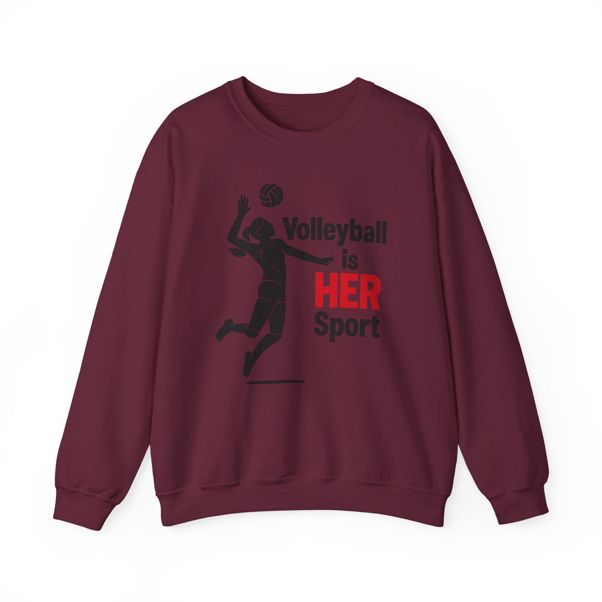 Volleyball Is Her Sport Sweatshirt, Unisex Crewneck