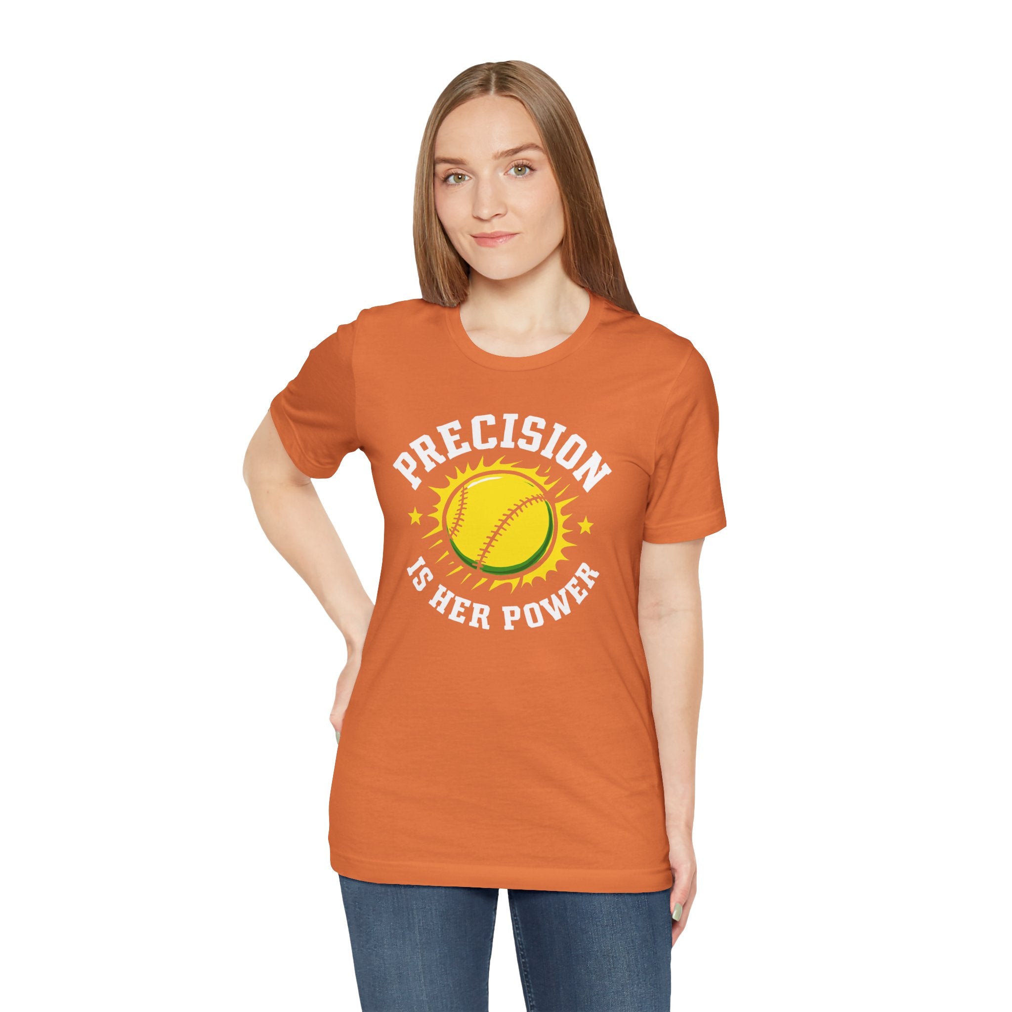 Softball Empowerment Tee - Precision is Her Power