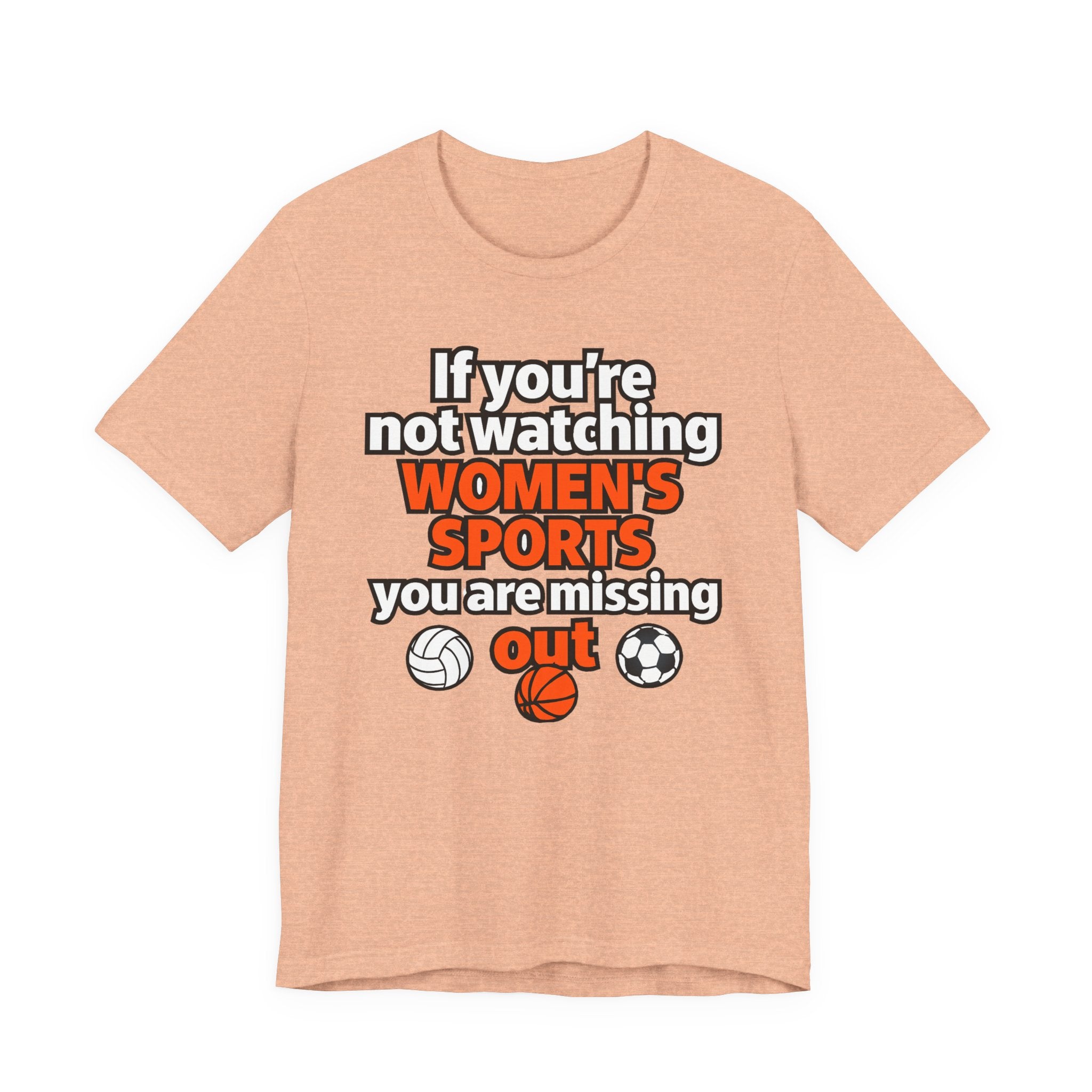 Women’s Sports Awareness Tee, Sports Advocate Shirt