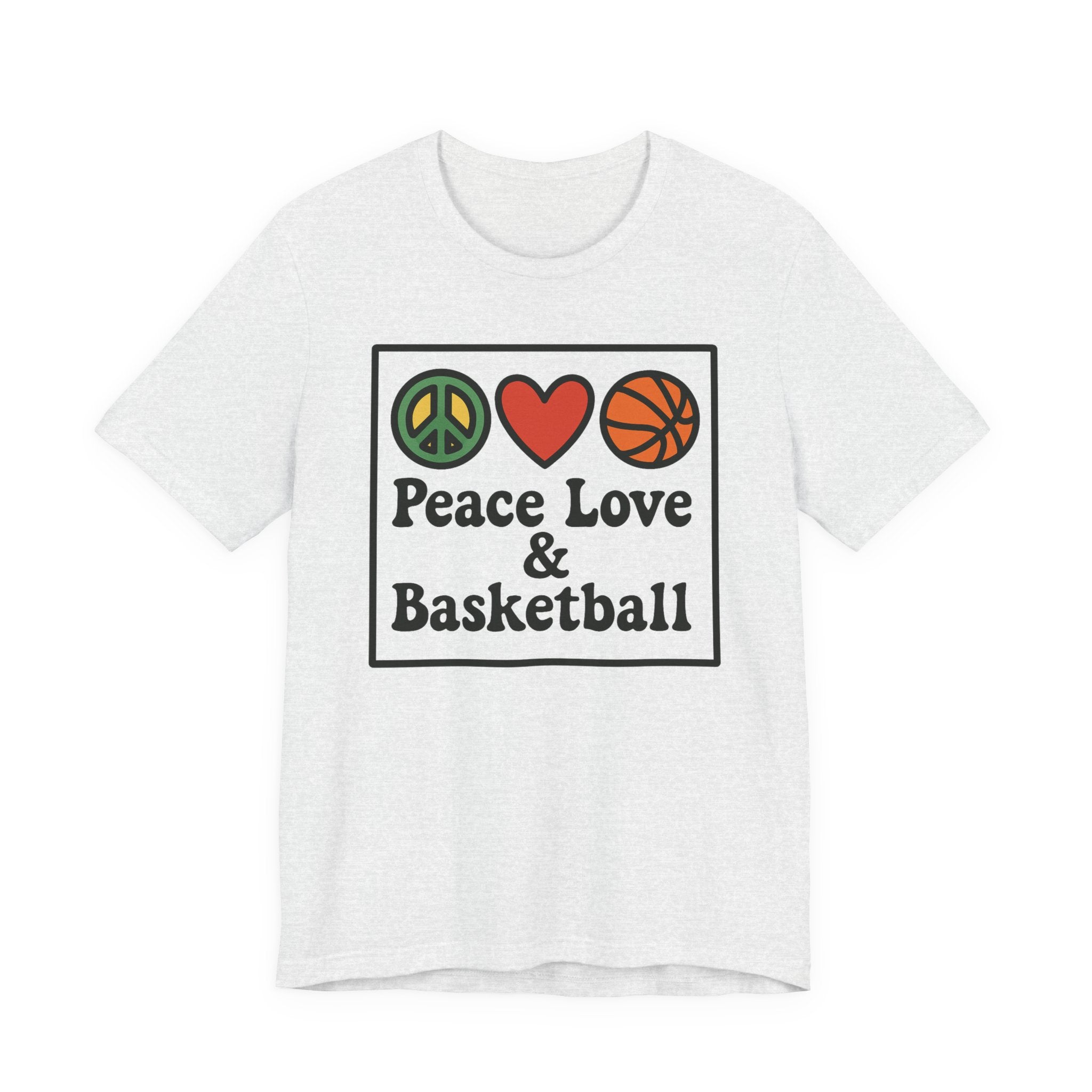 Peace, Love & Basketball Tee for Sports Lovers