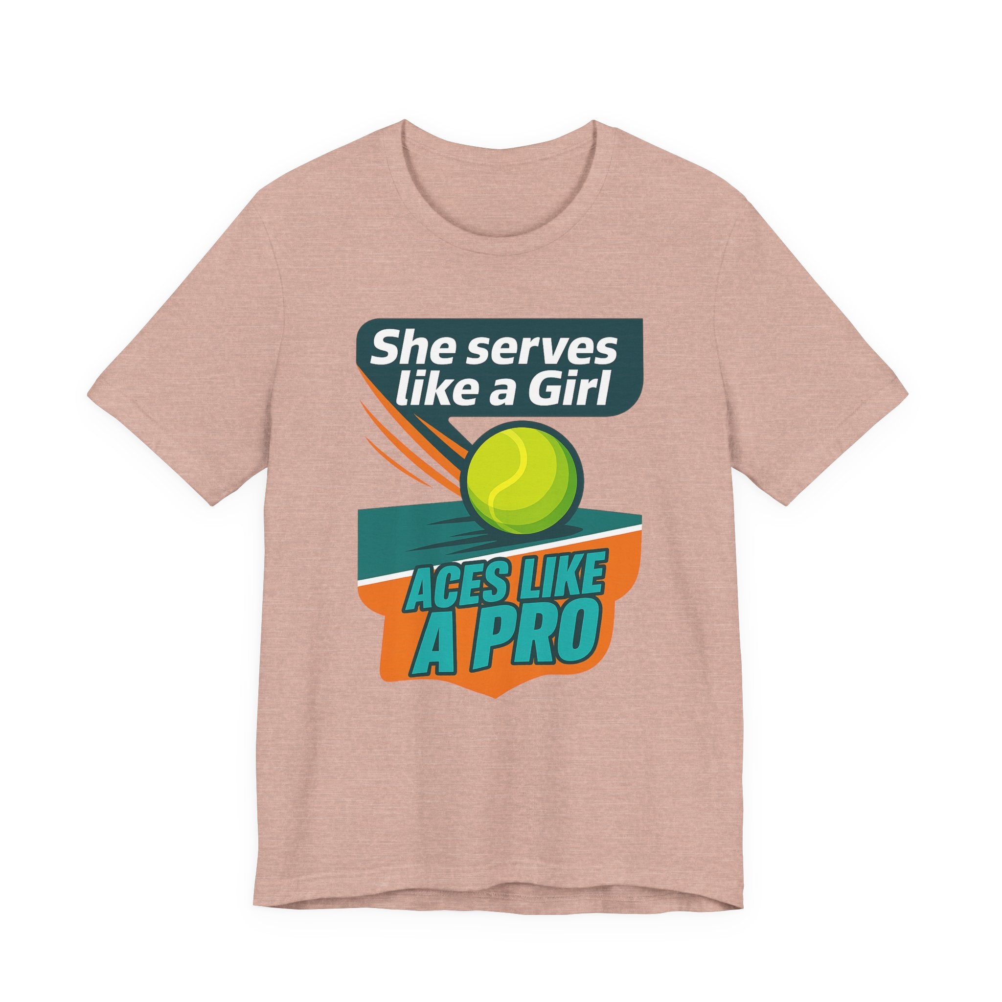 Empowering Tennis Tee - She Serves Like A Girl