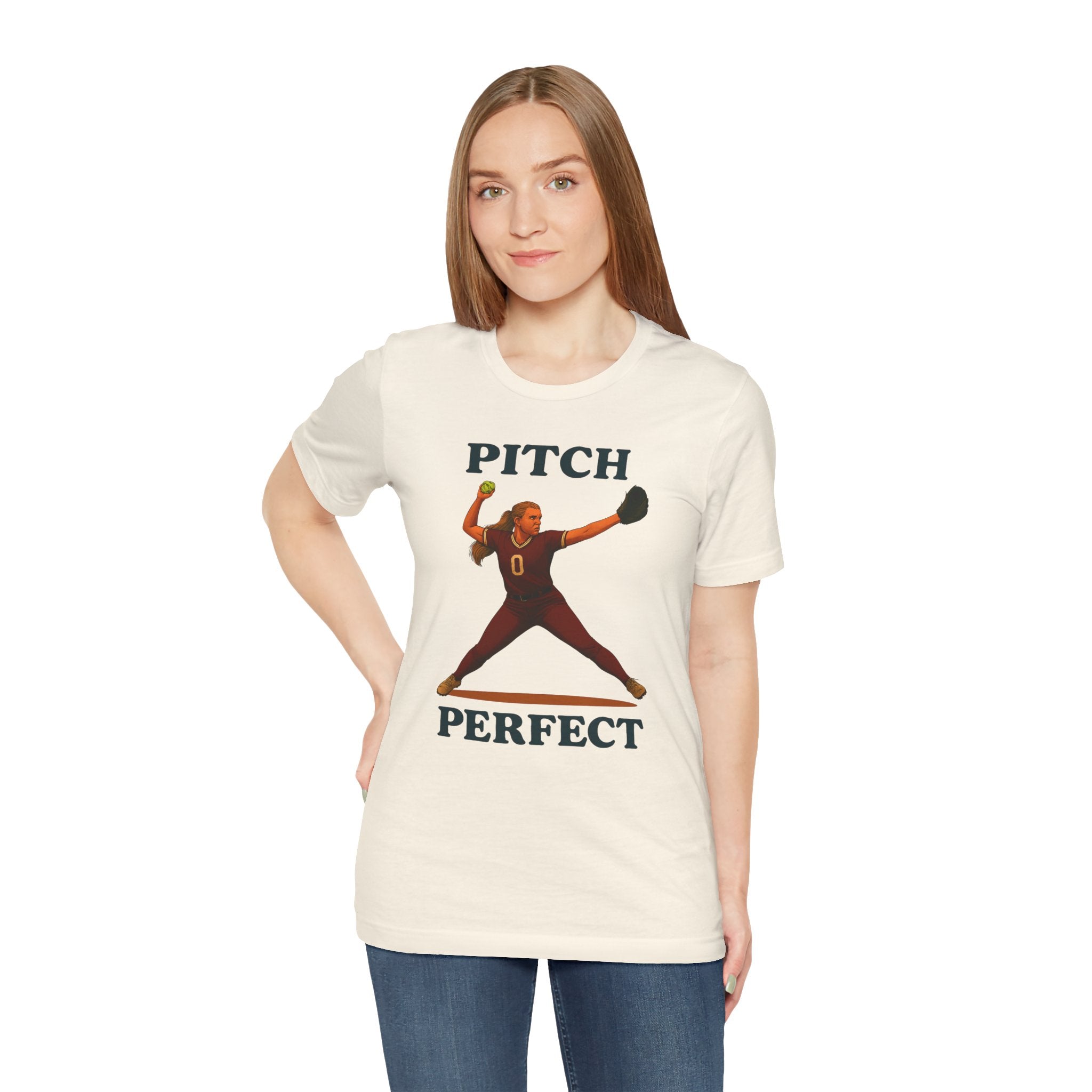 Pitch Perfect Softball Tee, Unisex Jersey T-Shirt