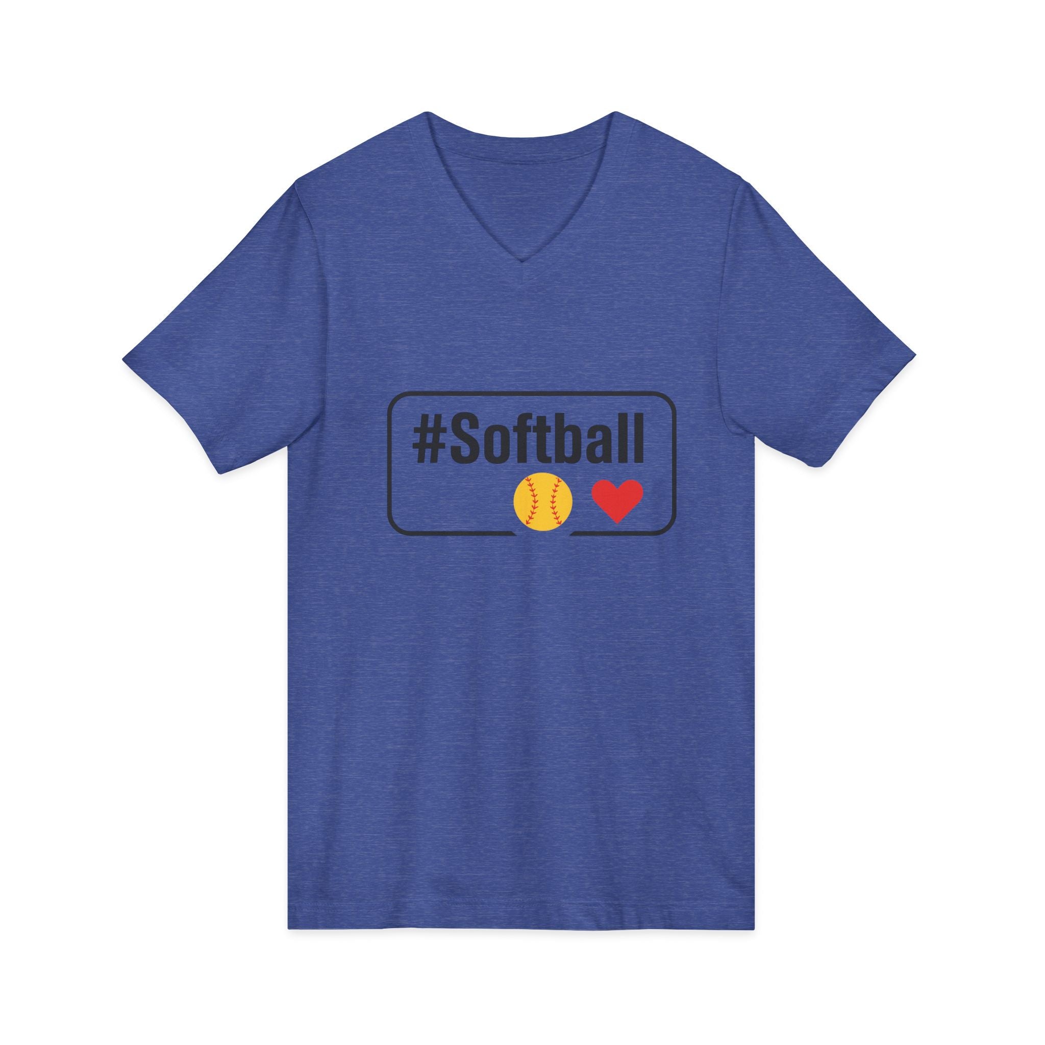 Softball Passion Unisex V-Neck Tee