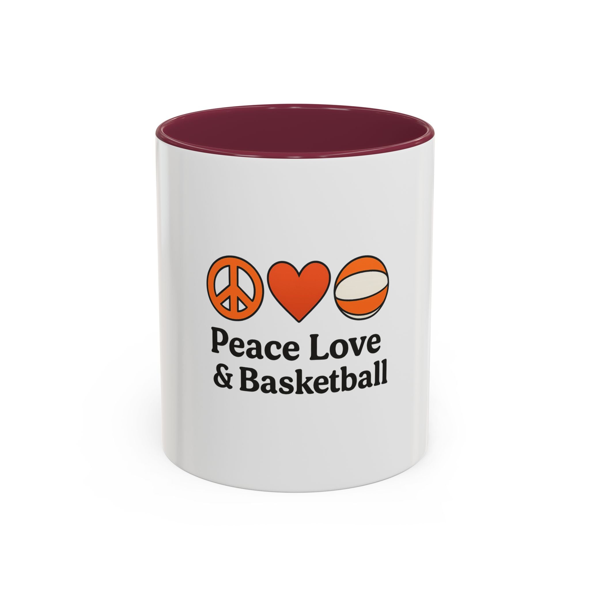 Peace Love Basketball Mug