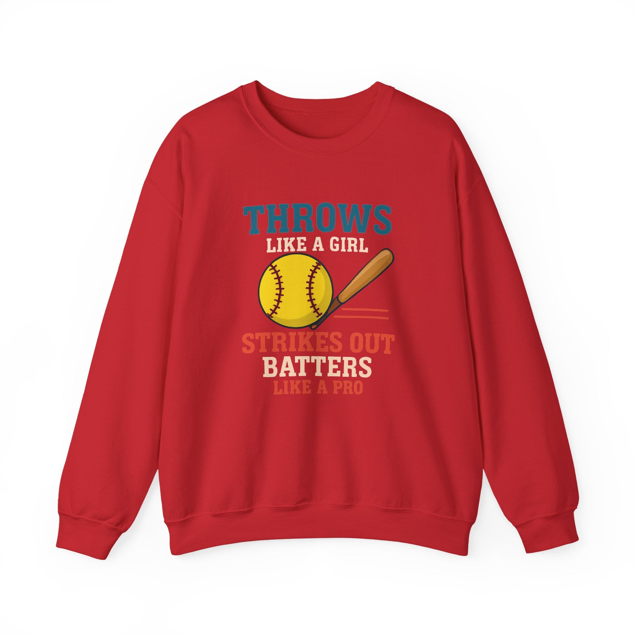 Softball Inspired Crewneck Sweatshirt