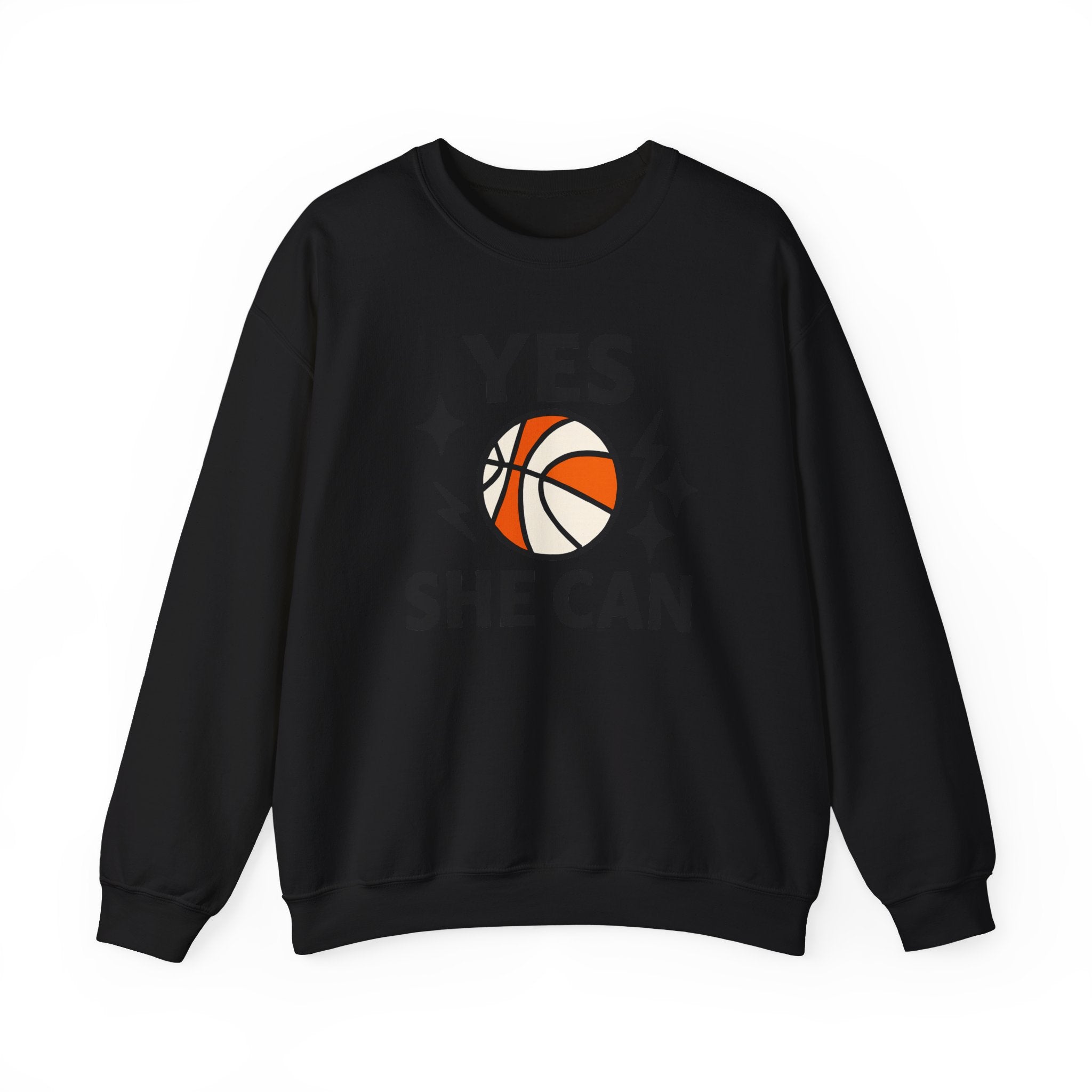 Yes, She Can Basketball Sweatshirt, Unisex Crewneck