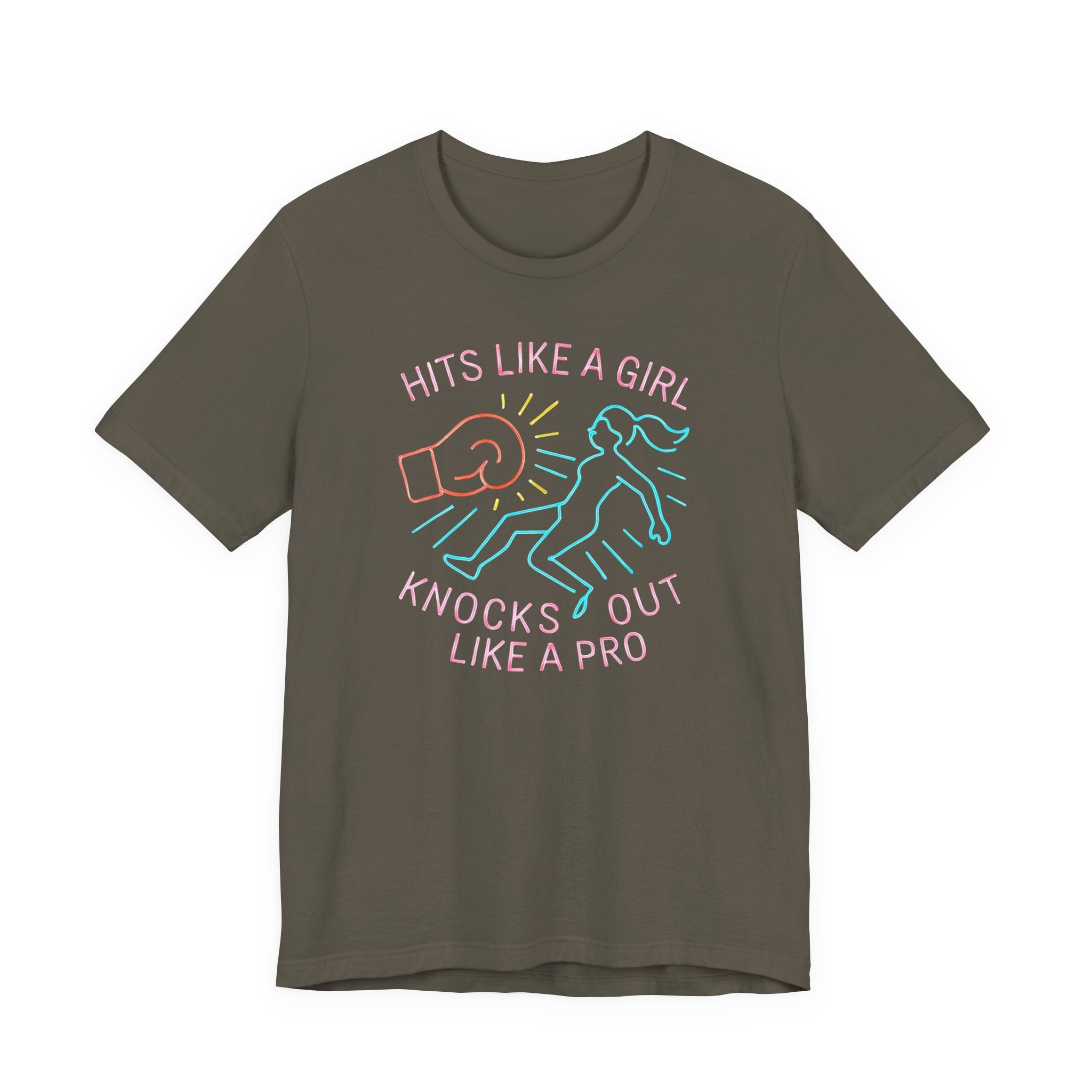 Empowering Girls Tee, Hits Like a Girl T-Shirt