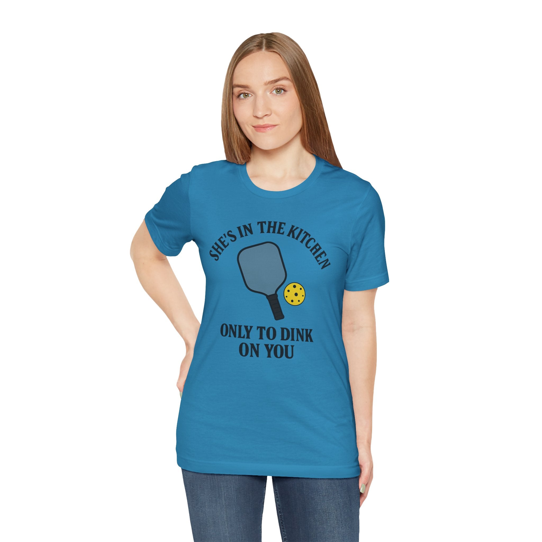 She's In The Kitchen Pickleball Unisex Tee