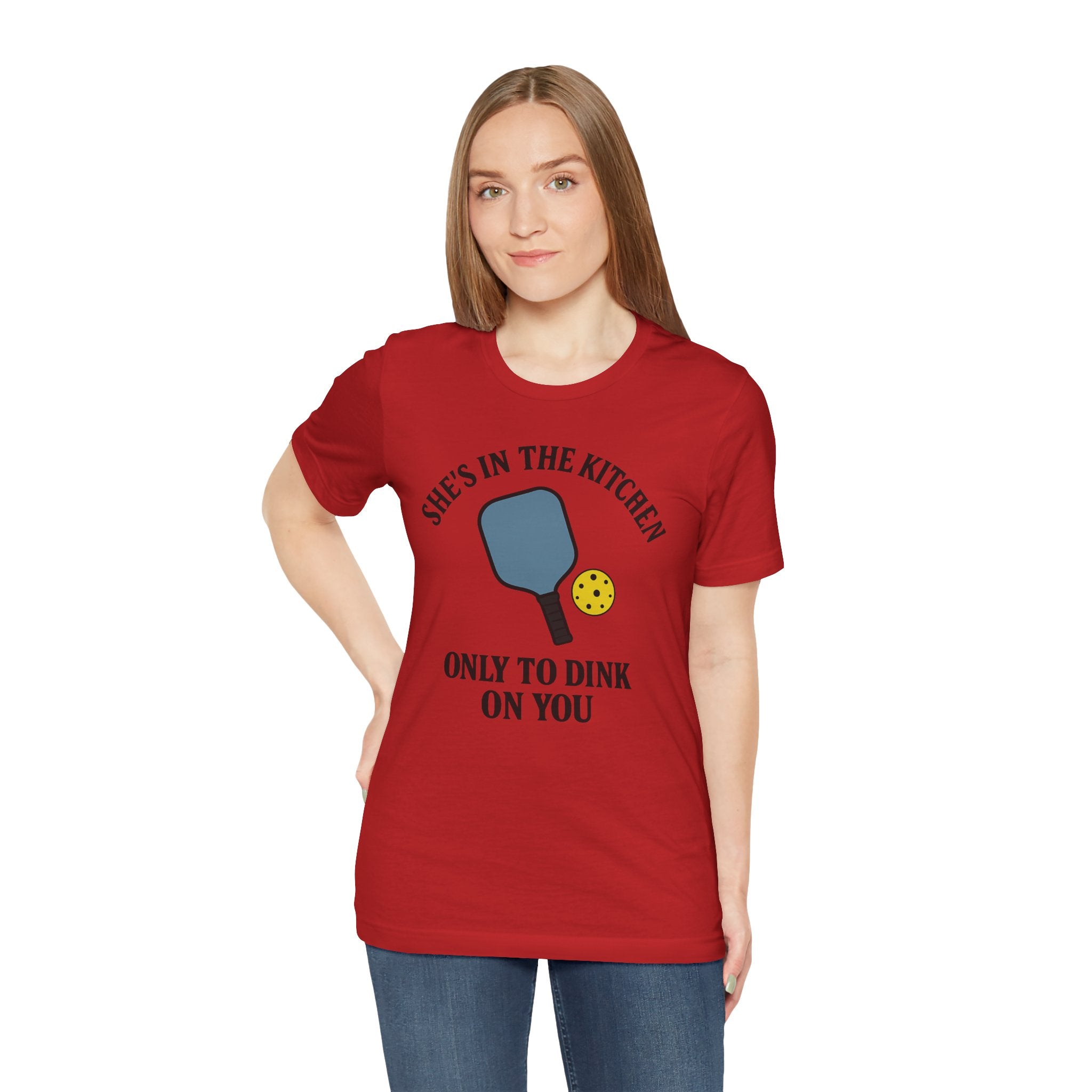 She's In The Kitchen Pickleball Unisex Tee