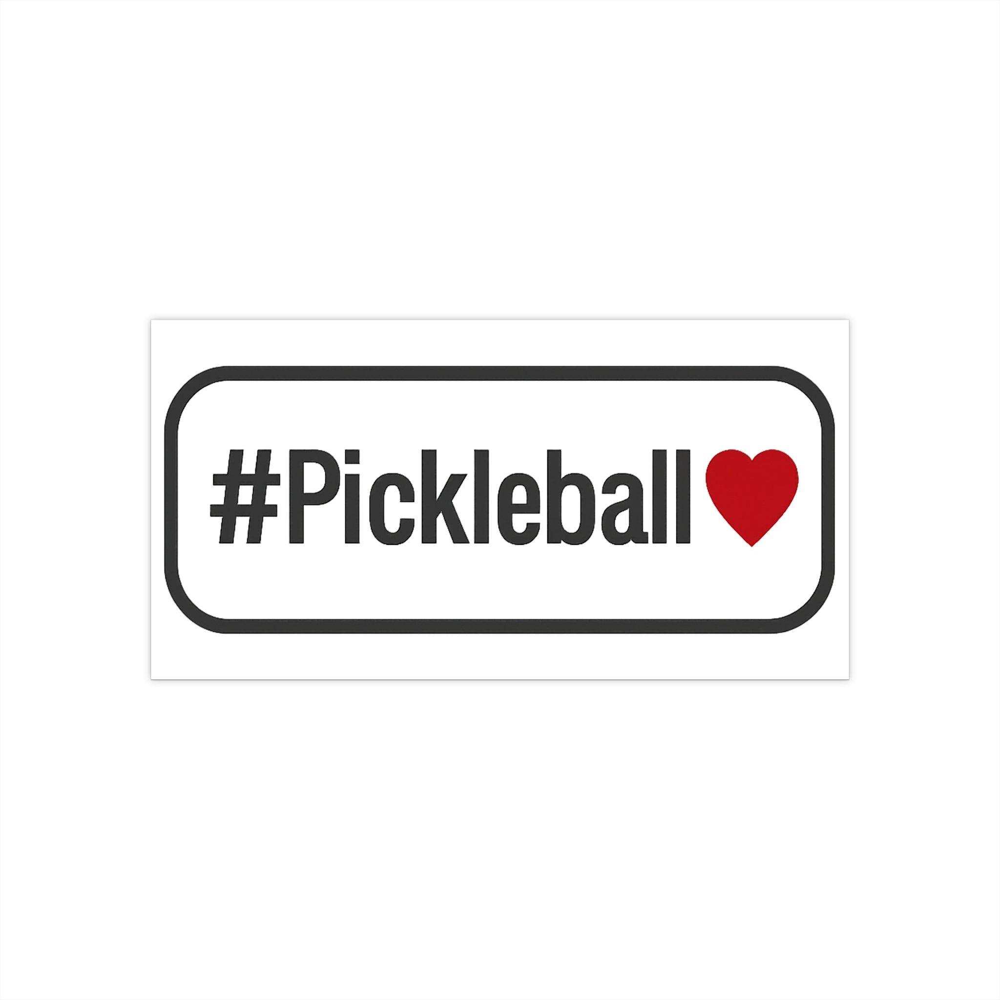 Pickleball Love Bumper Sticker