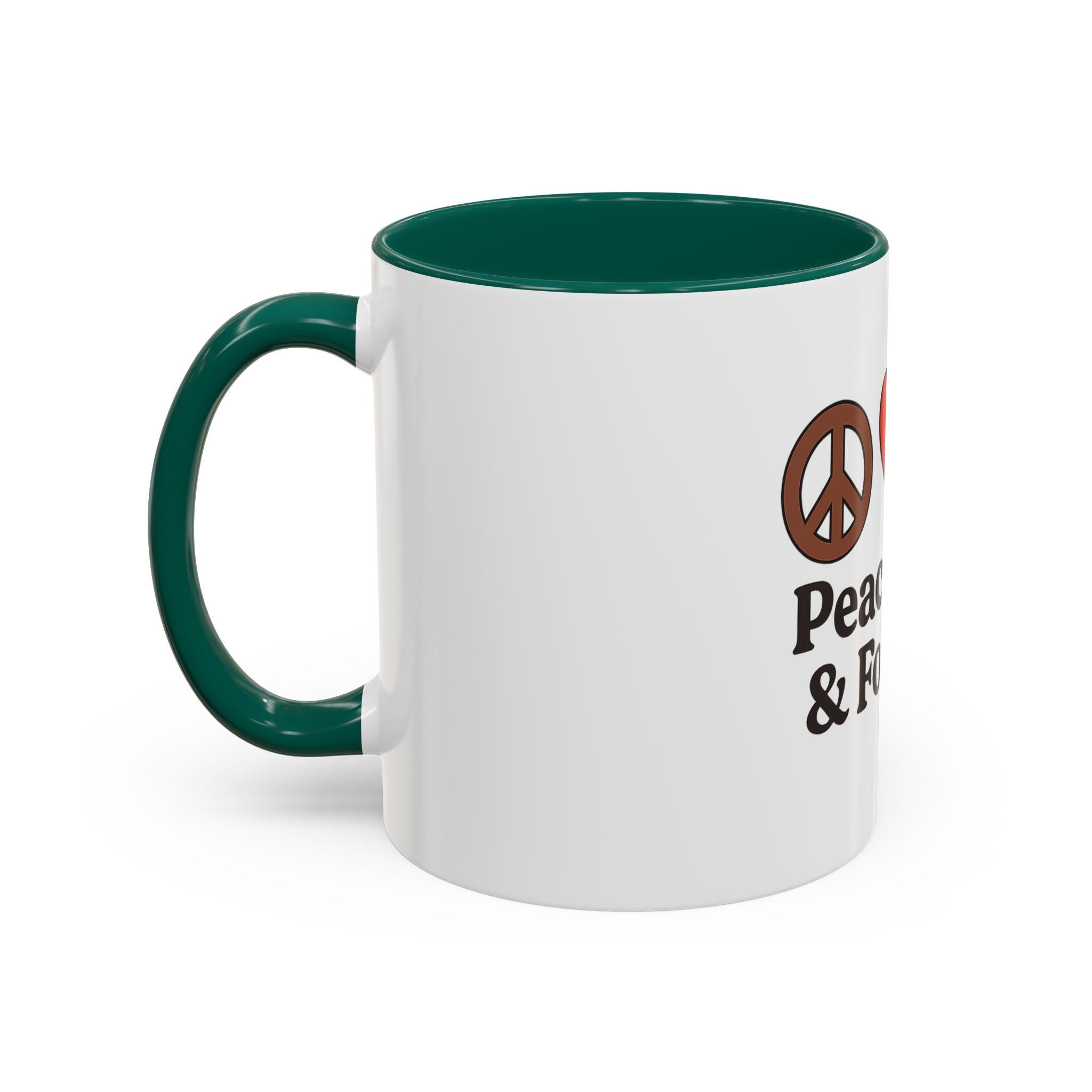 Peace, Love & Football Mug - Colorful Ceramic Drinkware for Sports Lovers