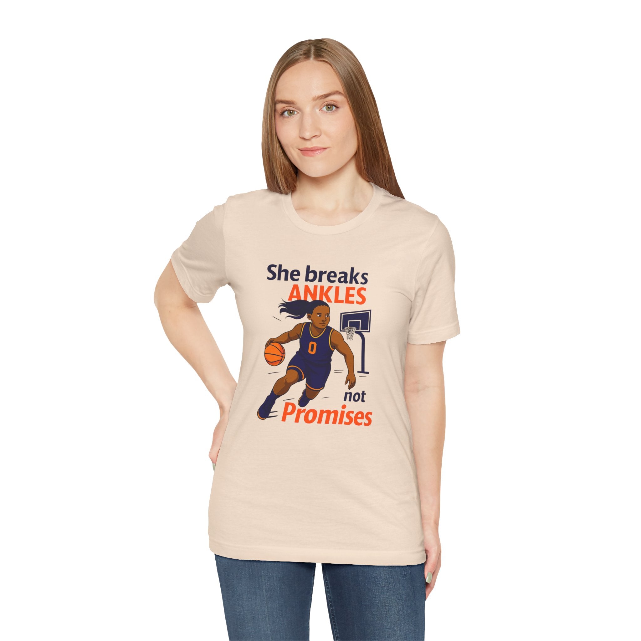 Women's Sports Support Tee - She Breaks Ankle Women's Sports