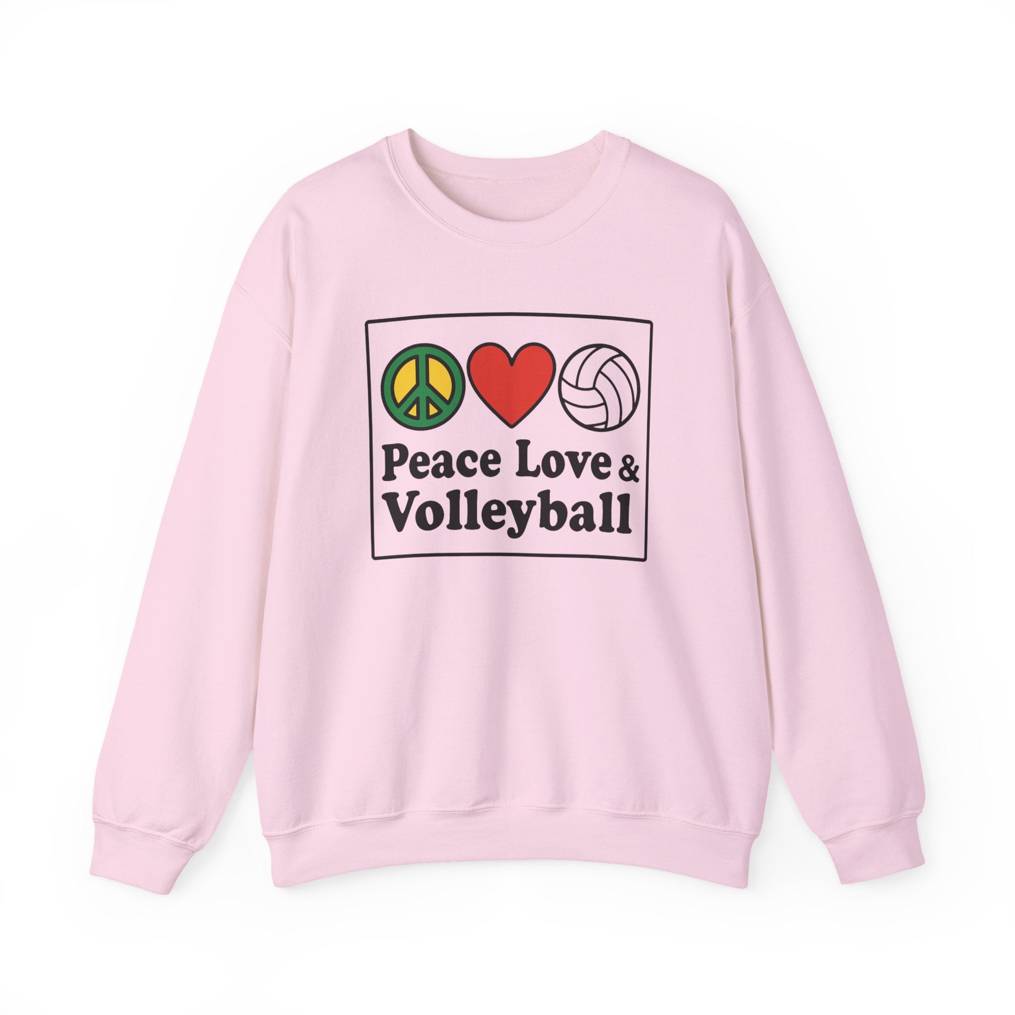 Peace Love Volleyball Crewneck Sweatshirt