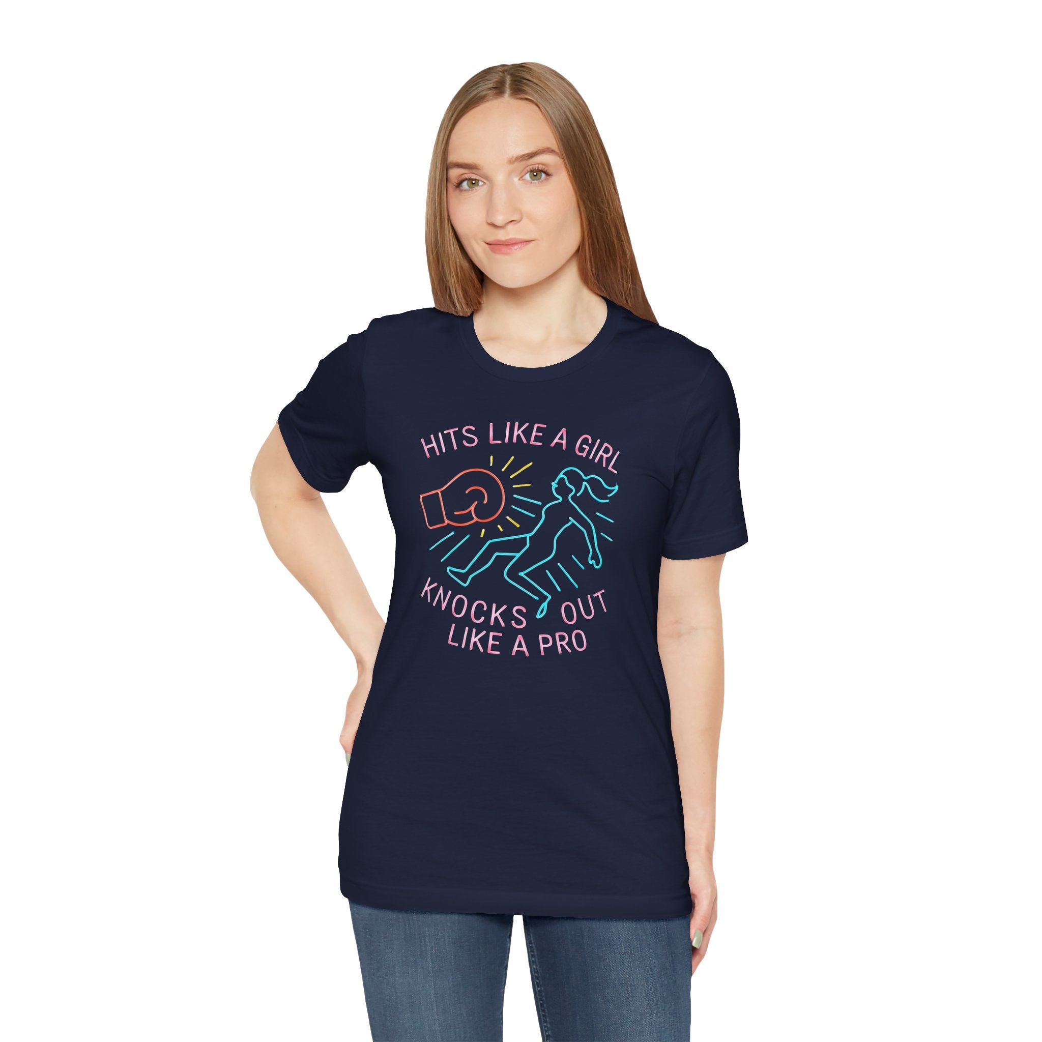 Empowering Girls Tee, Hits Like a Girl T-Shirt