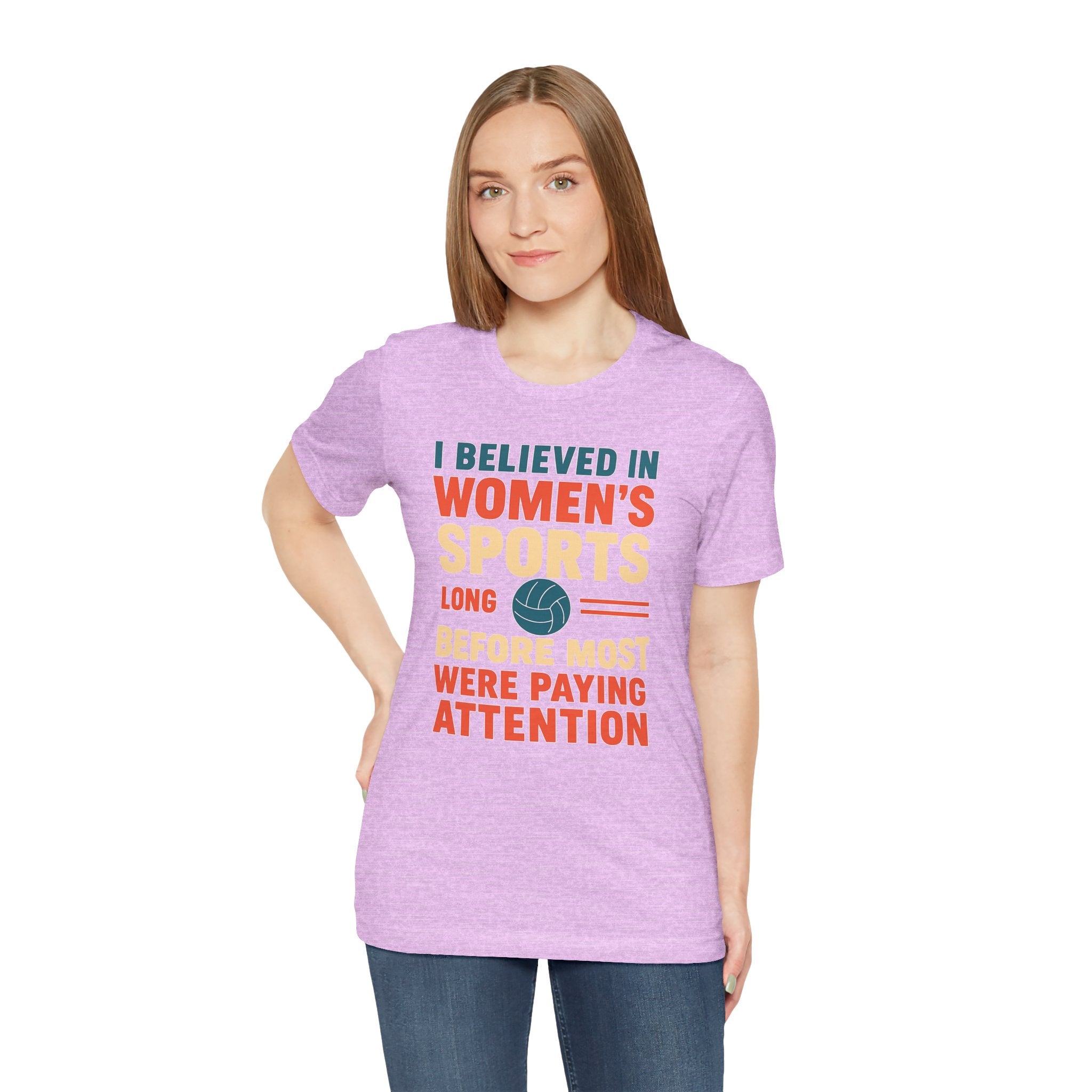 Women's Sports Pride Tee - I believed In Women's Sports
