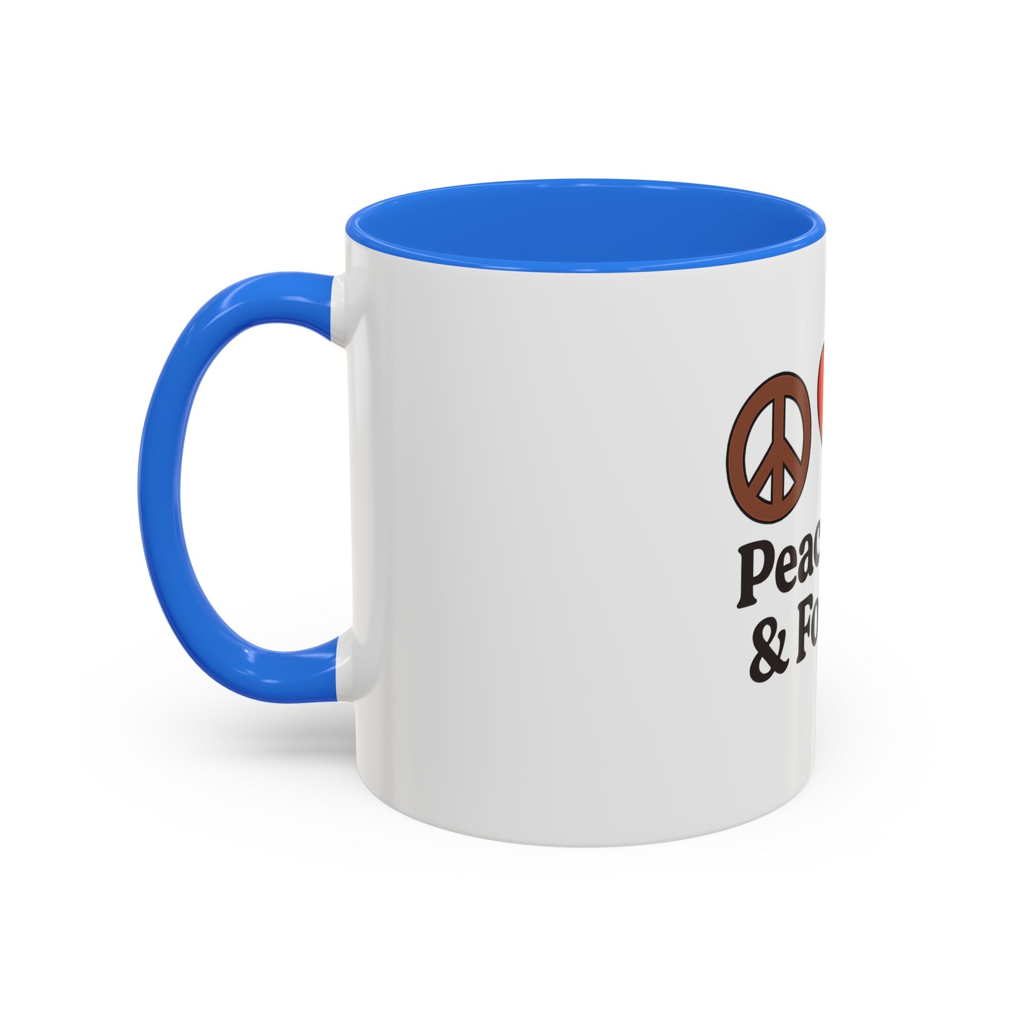 Peace, Love & Football Mug - Colorful Ceramic Drinkware for Sports Lovers