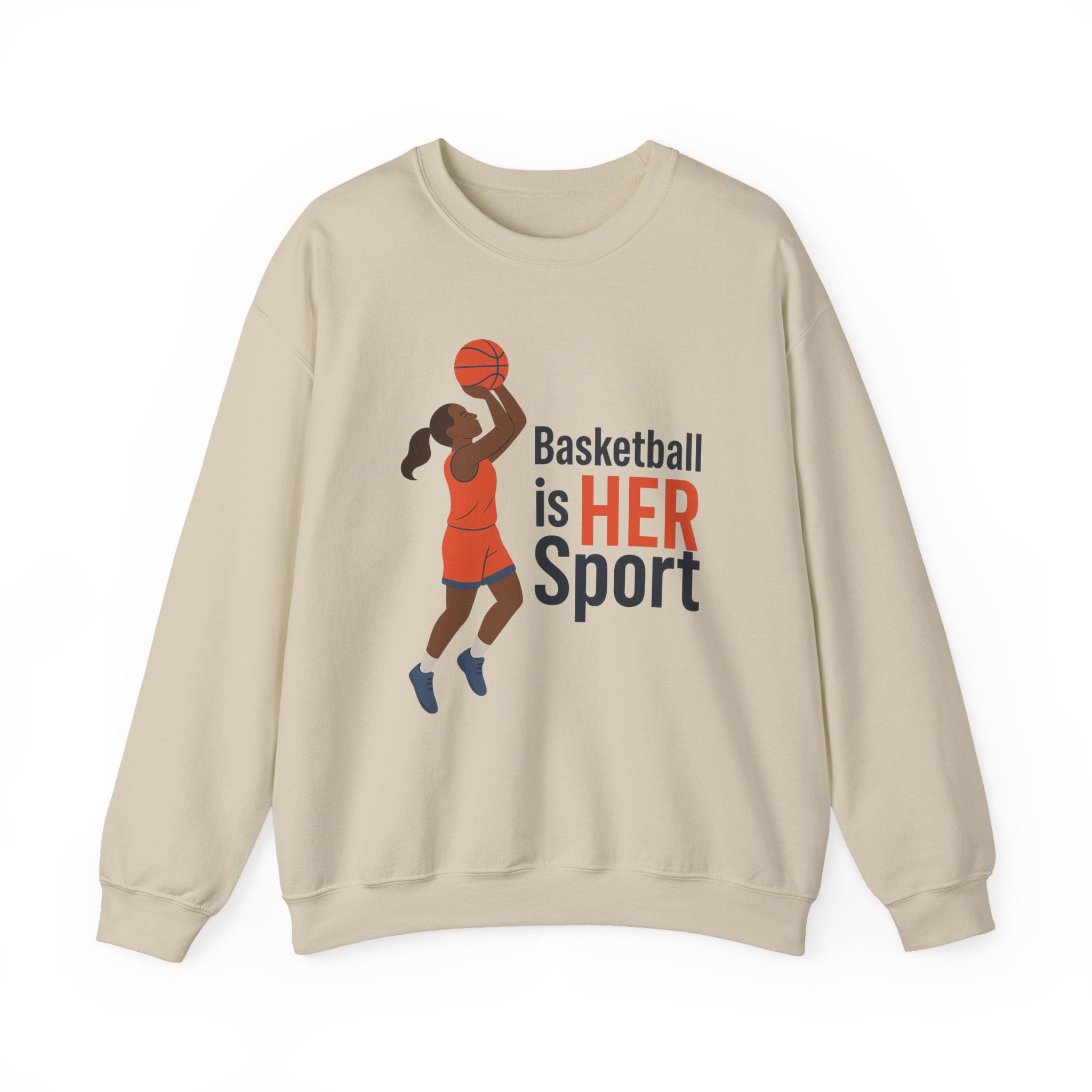 Basketball Is Her Sport Sweatshirt, Unisex Crewneck