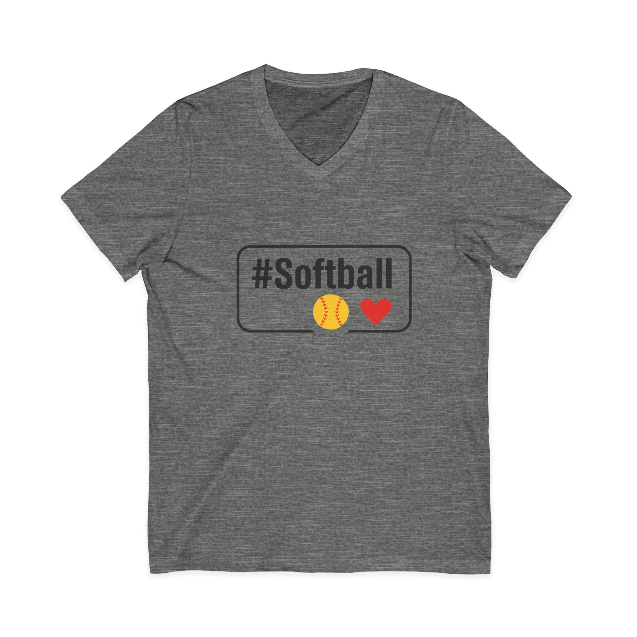 Softball Passion Unisex V-Neck Tee