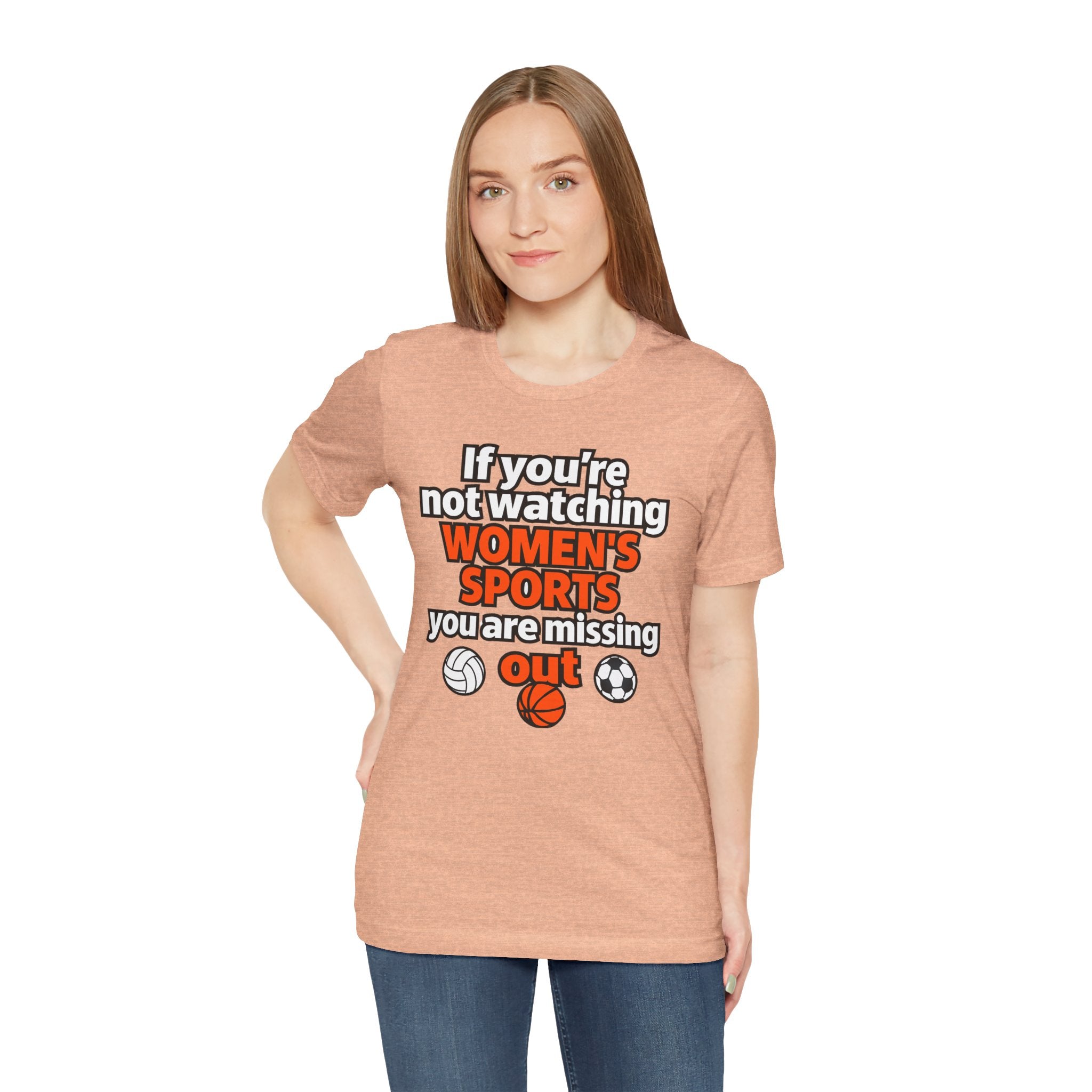 Women’s Sports Awareness Tee, Sports Advocate Shirt