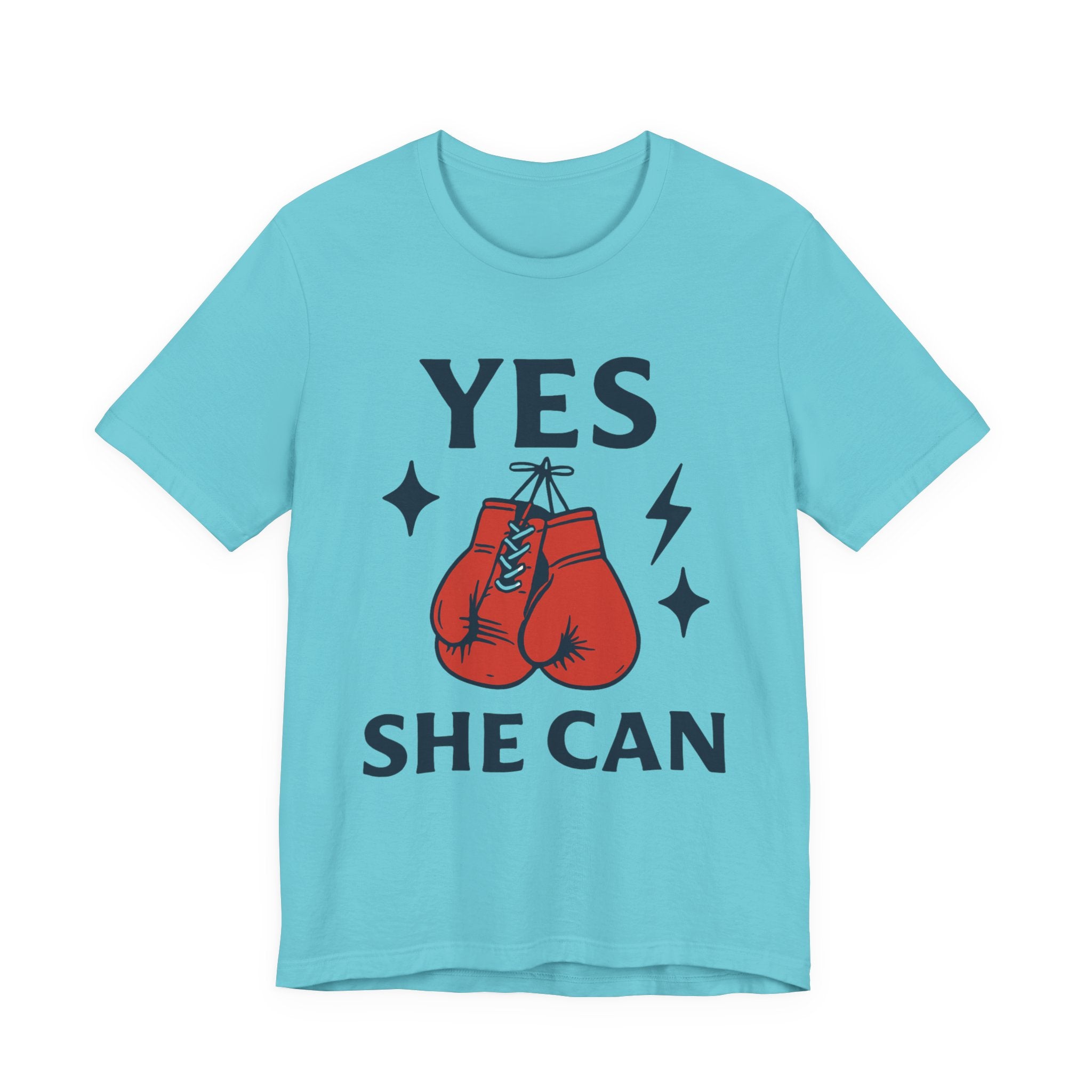 Yes, She Can Boxing Unisex Tee