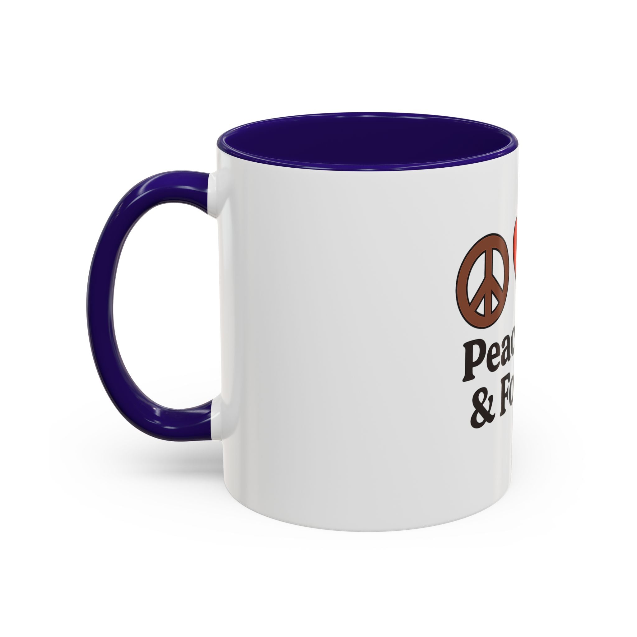 Peace, Love & Football Mug - Colorful Ceramic Drinkware for Sports Lovers