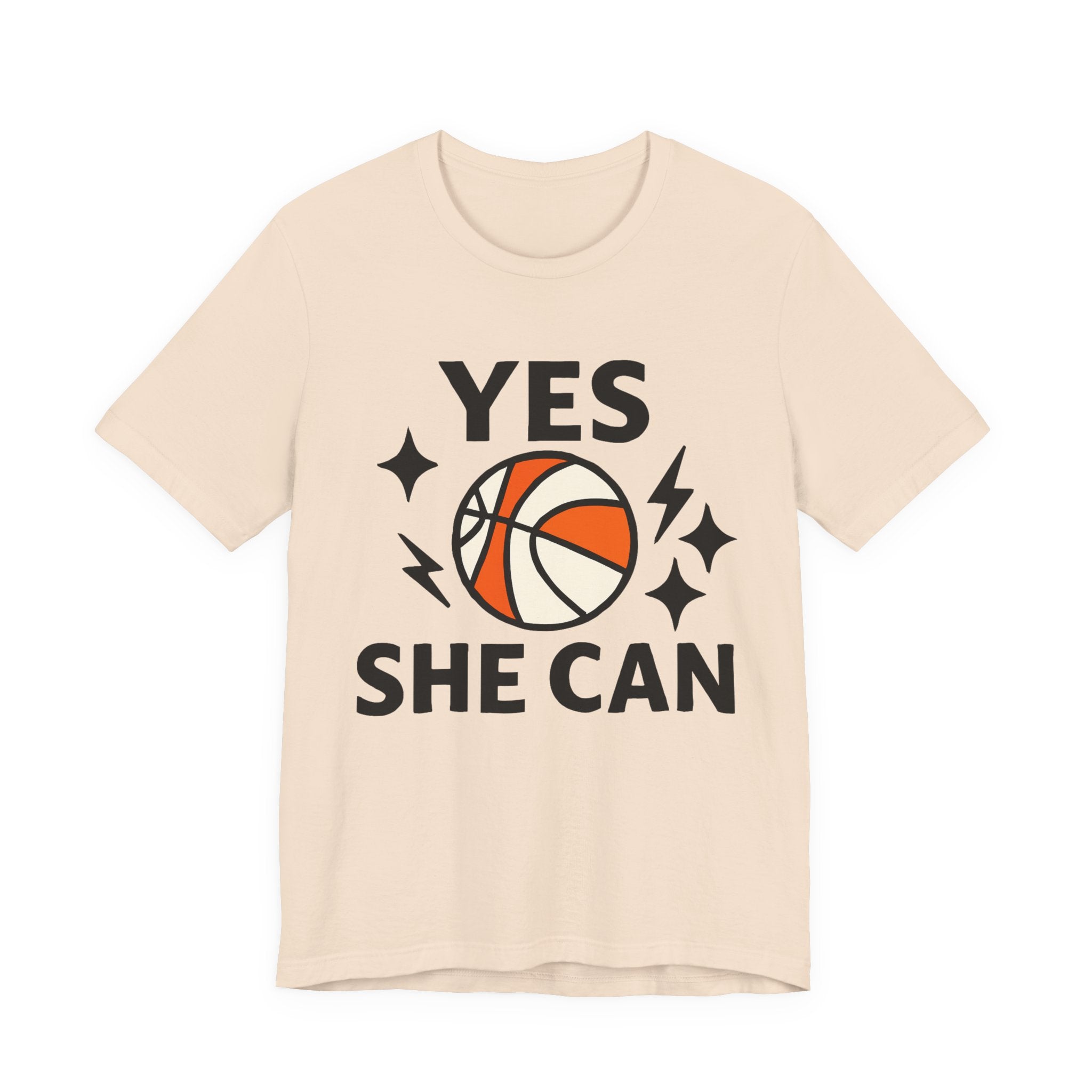 Yes, She Can Basketball Unisex Tee