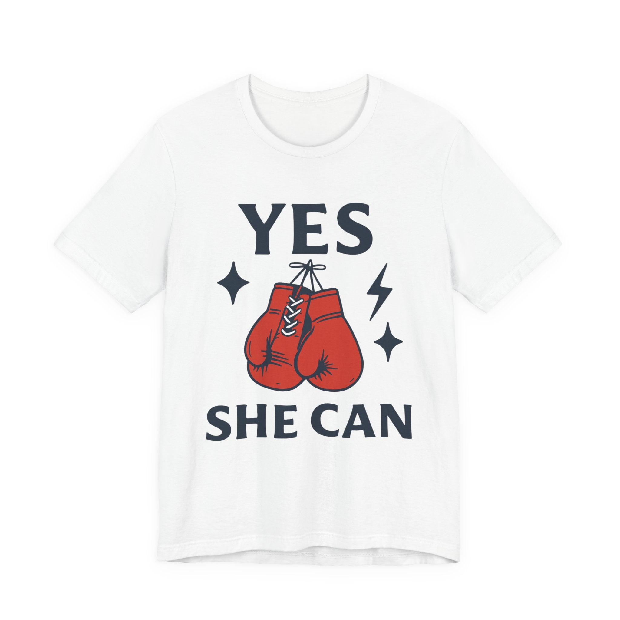 Yes, She Can Boxing Unisex Tee