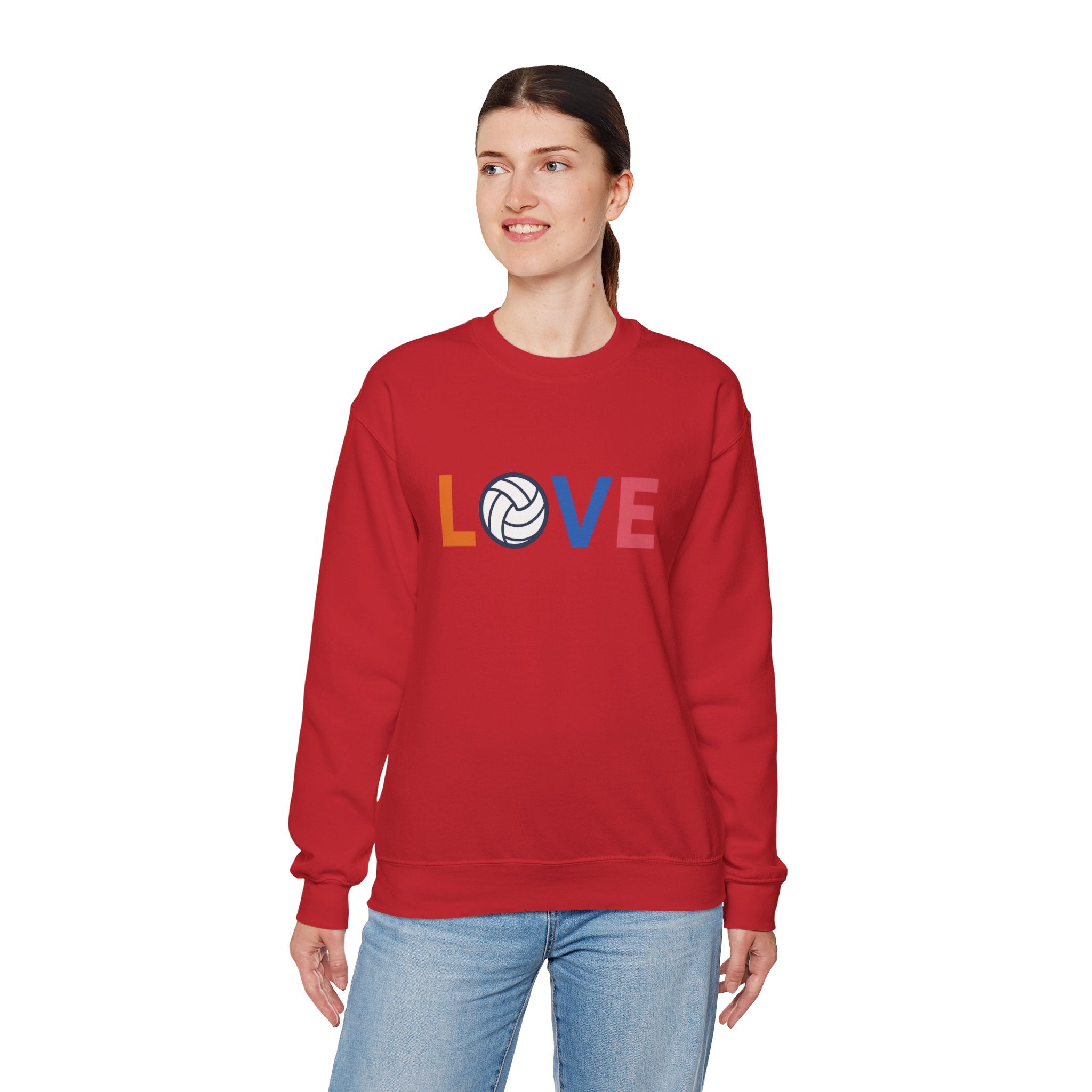 Volleyball Love Sweatshirt - Cozy Unisex Crewneck