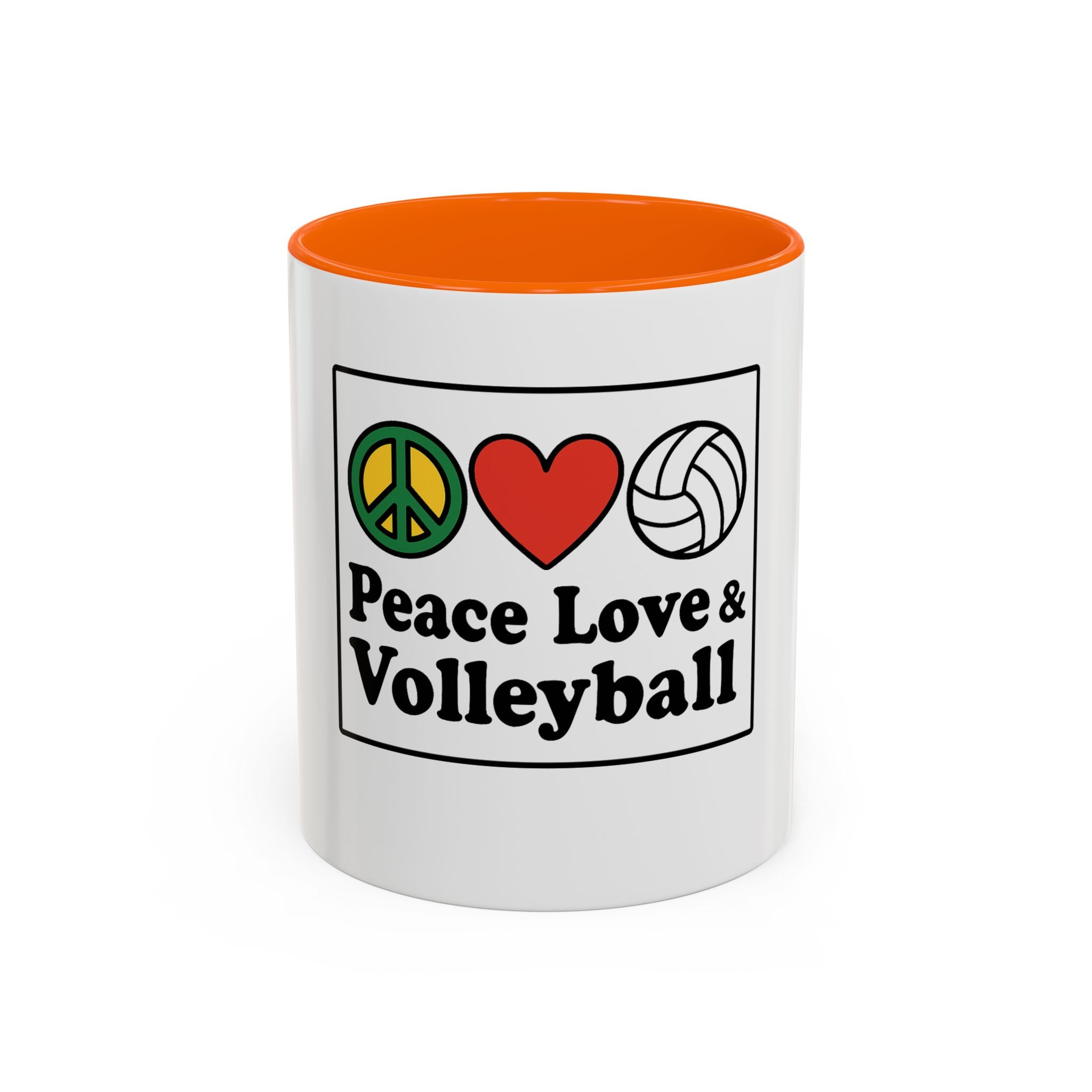 Peace Love & Volleyball Coffee Mug