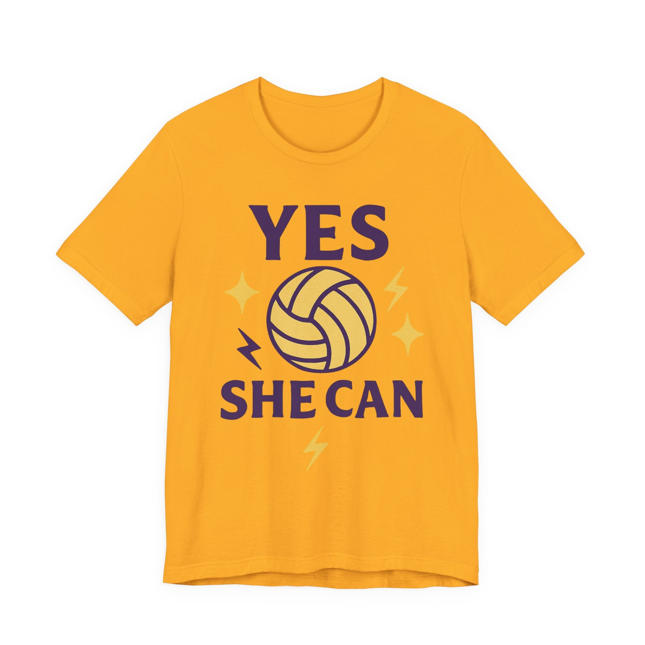 Yes, She Can Volleyball Unisex Tee