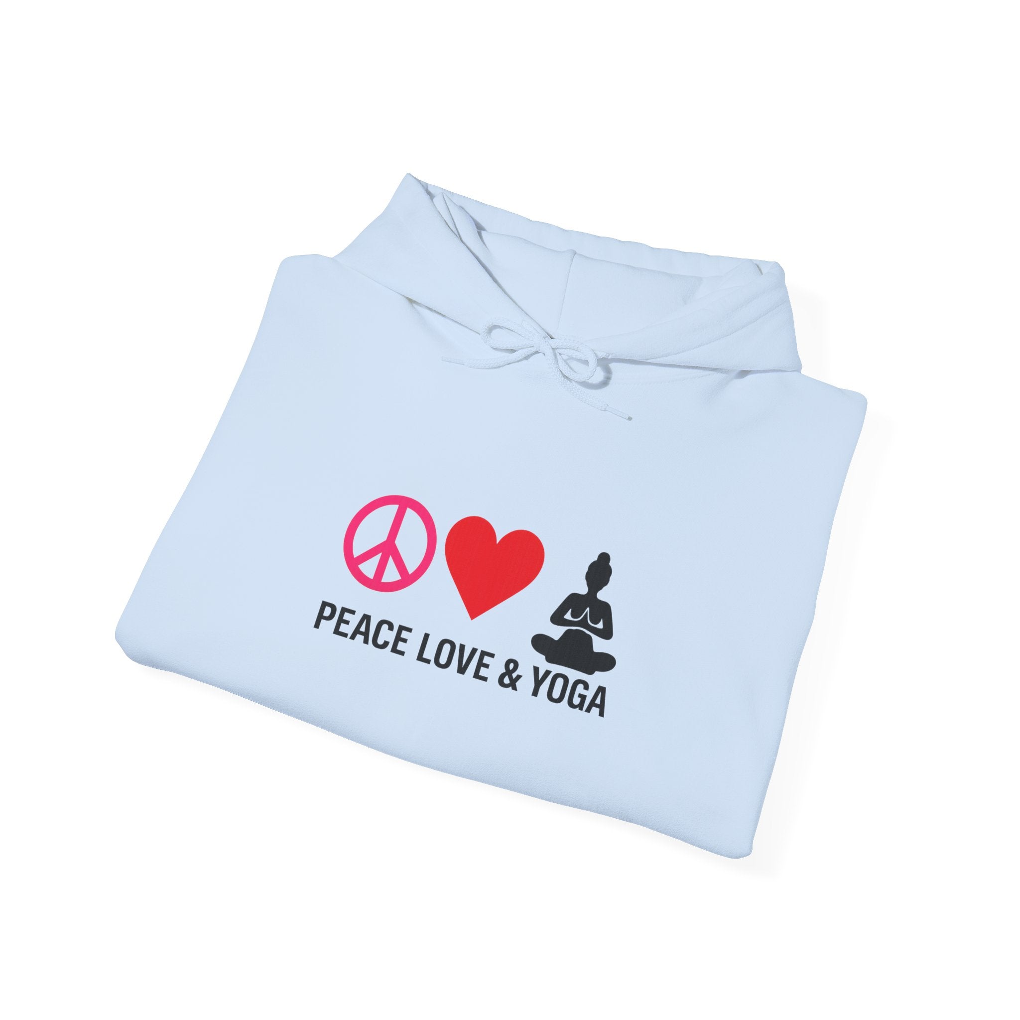 Peace Love & Yoga Hooded Sweatshirt