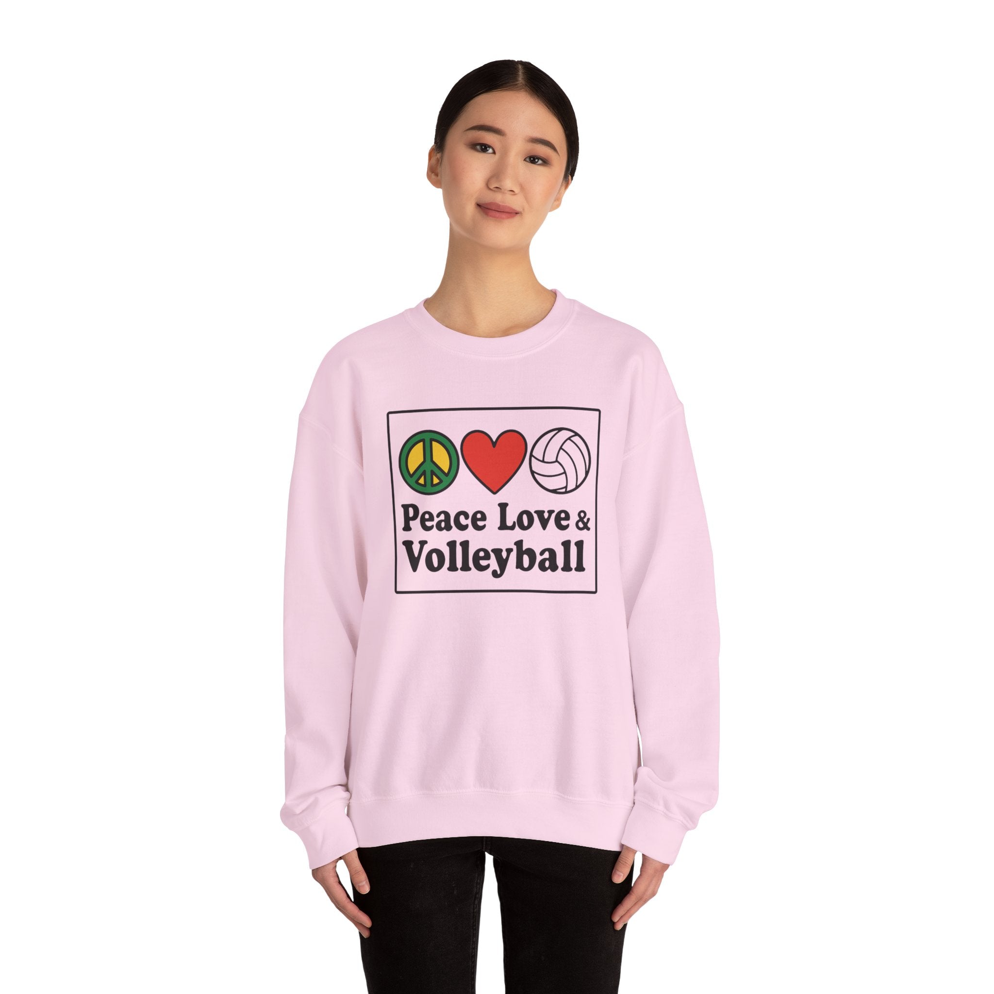 Peace Love Volleyball Crewneck Sweatshirt