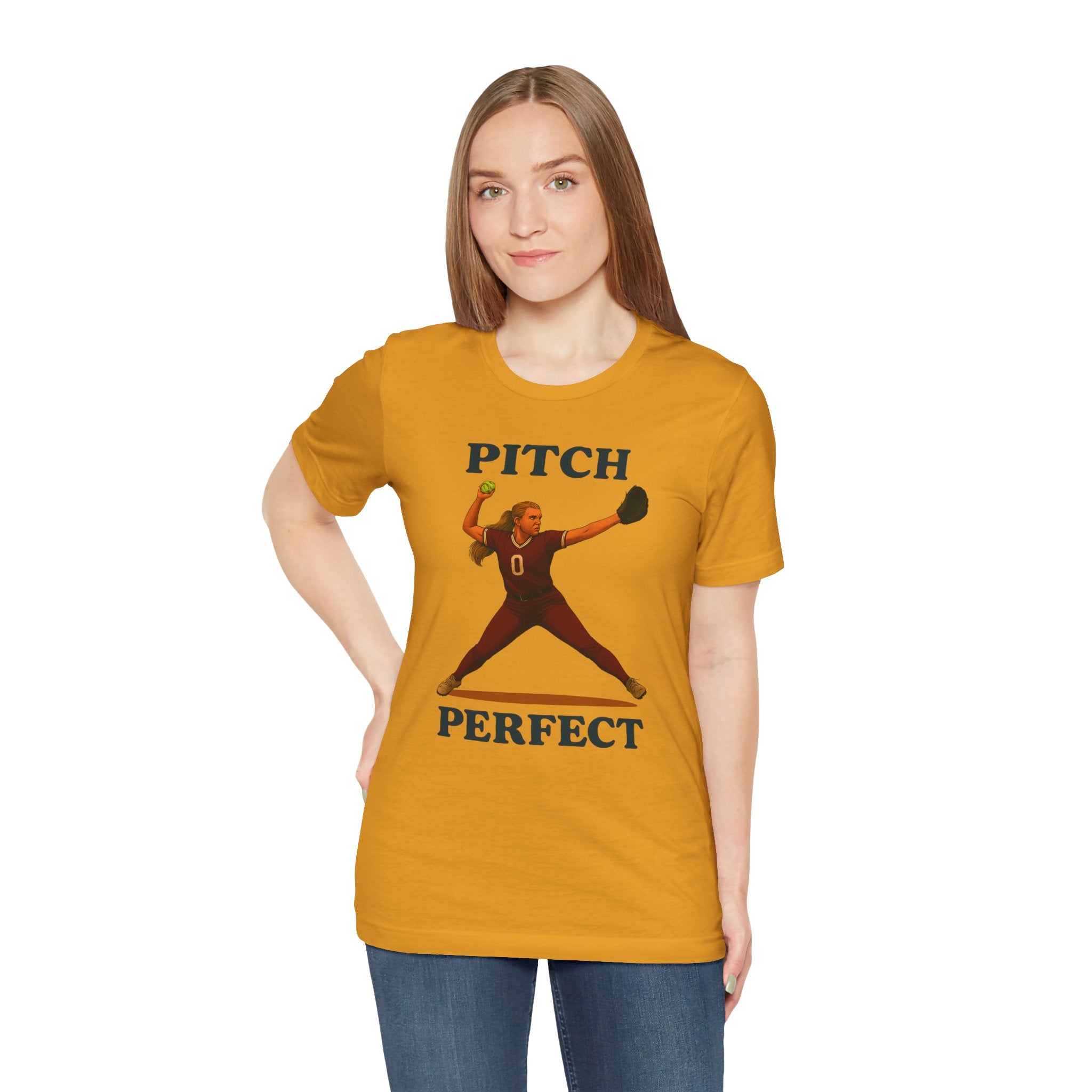 Pitch Perfect Softball Tee, Unisex Jersey T-Shirt