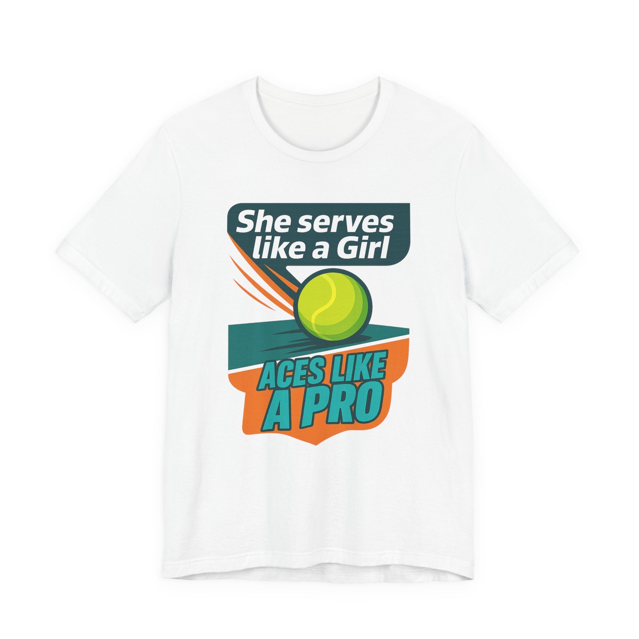 Empowering Tennis Tee - She Serves Like A Girl