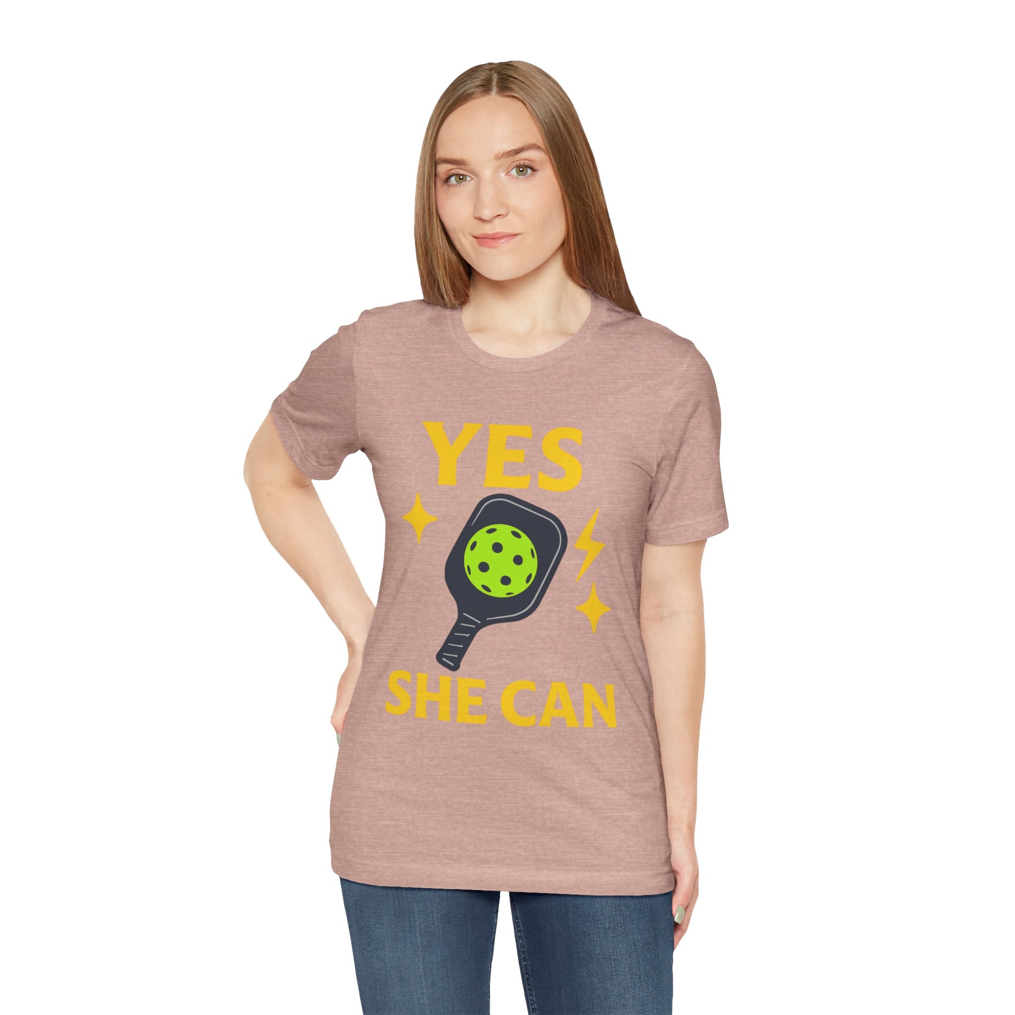 Yes, She Can Pickleball Unisex Tee