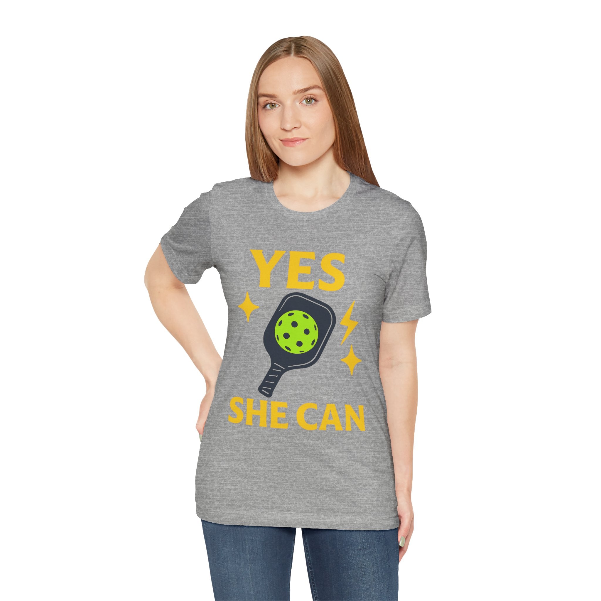 Yes, She Can Pickleball Unisex Tee