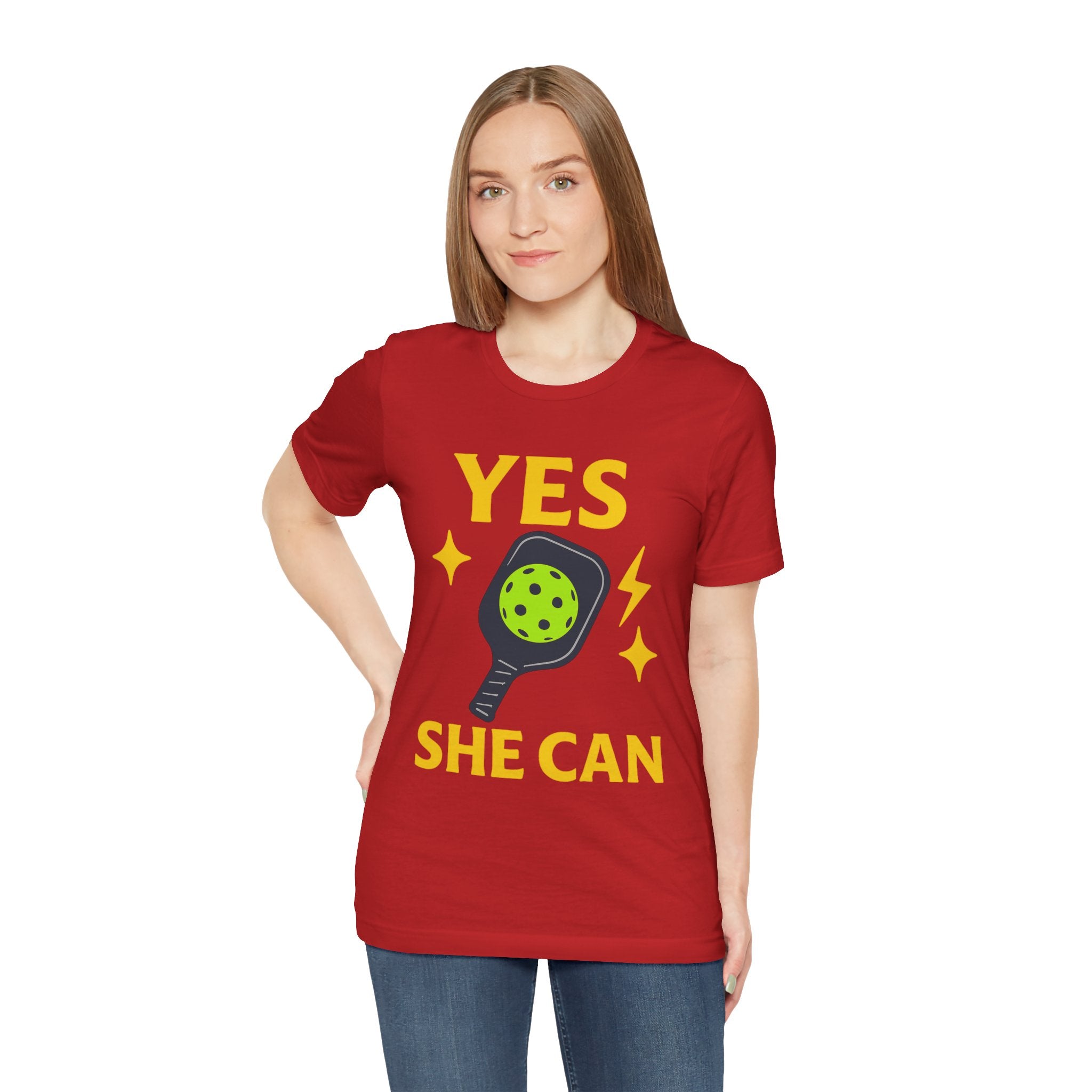Yes, She Can Pickleball Unisex Tee