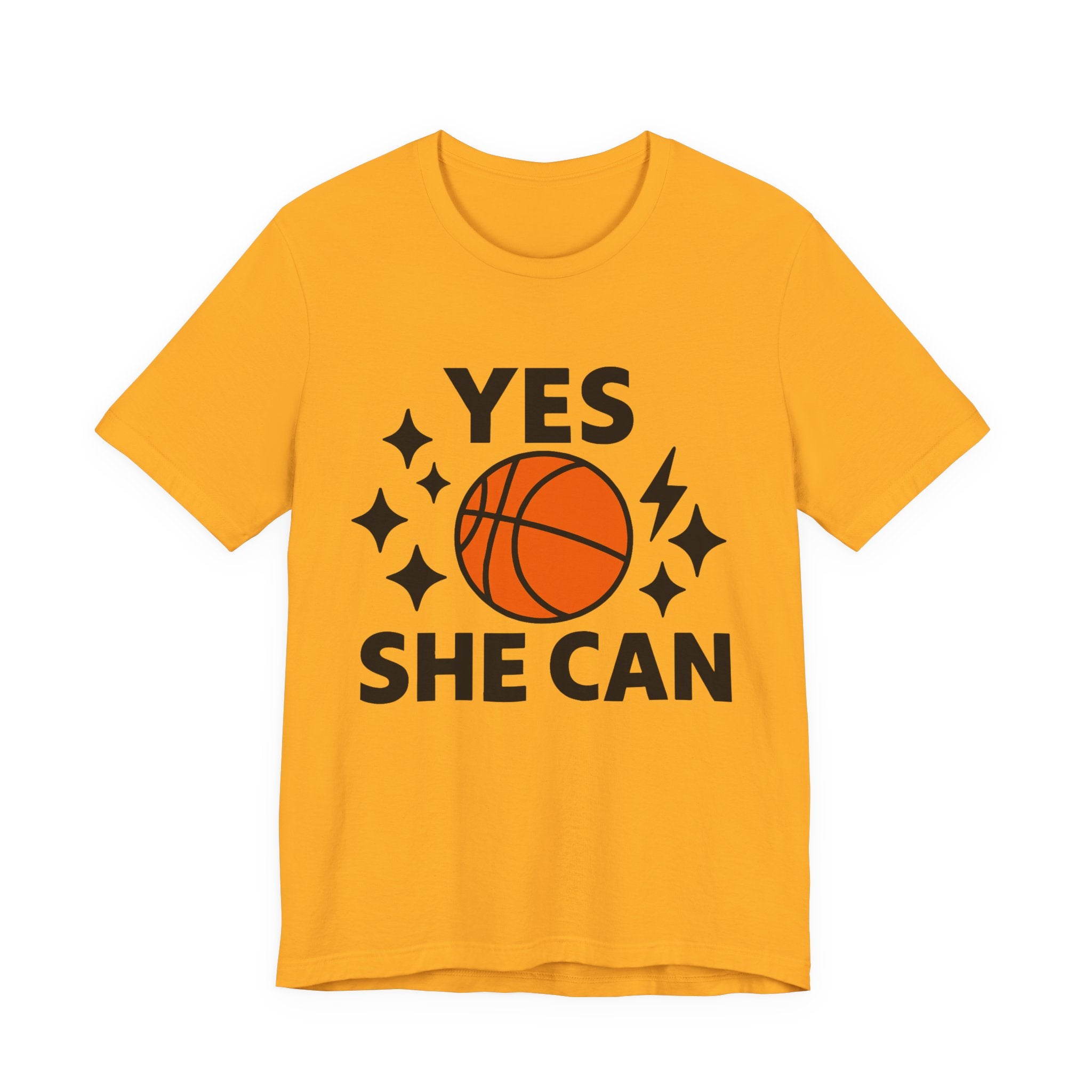 Yes, She Can Basketball Unisex Tee