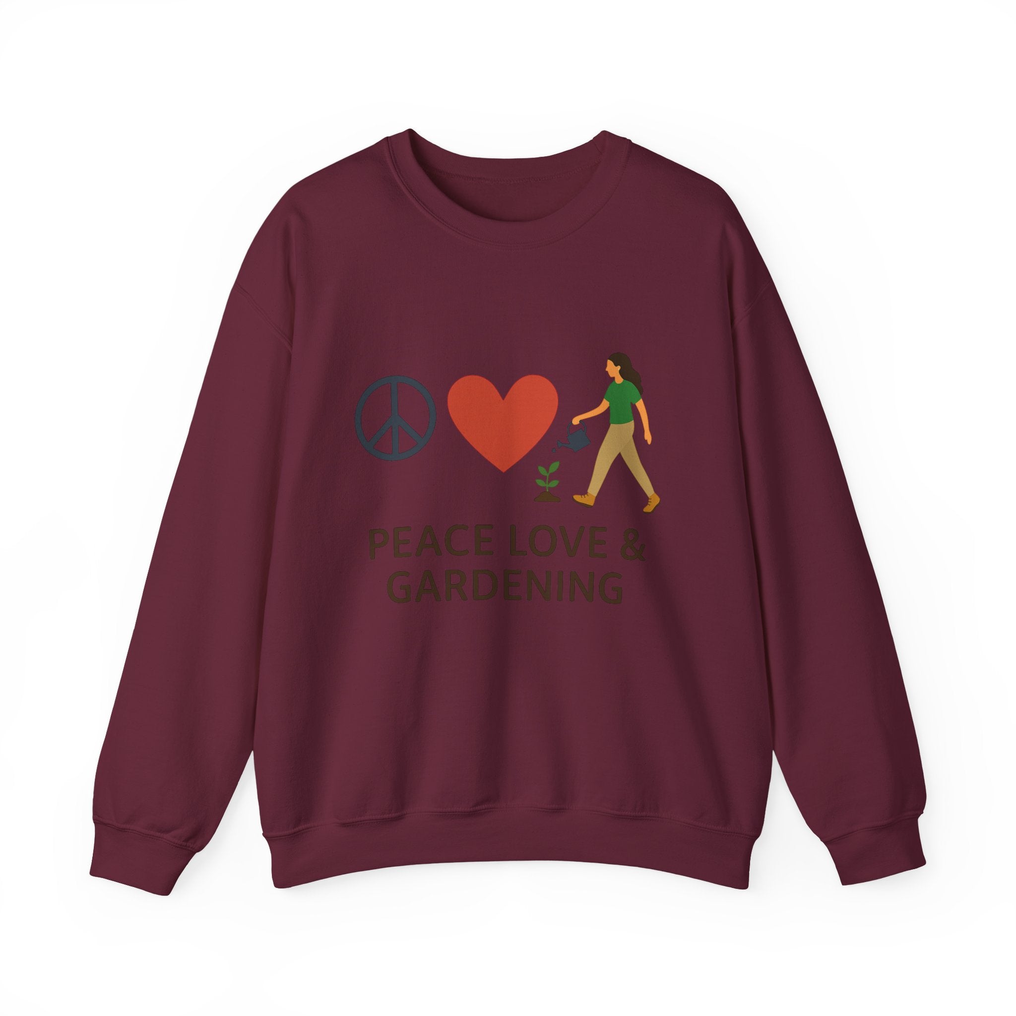 Peace, Love & Gardening Crewneck Sweatshirt