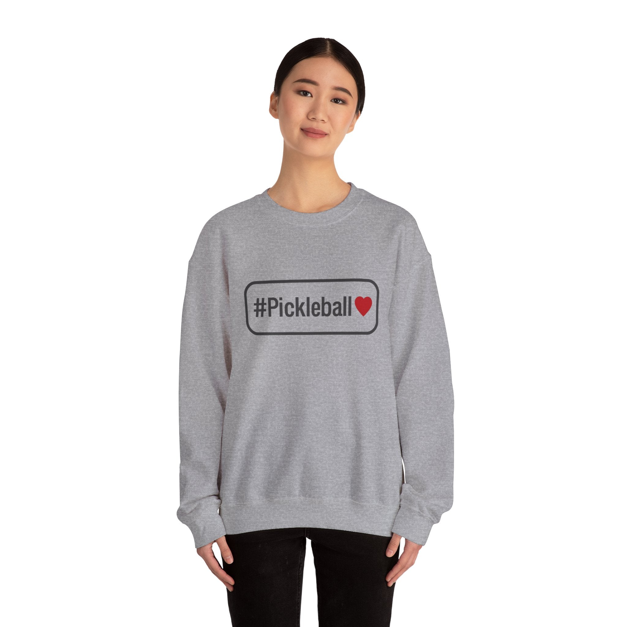 Pickleball Heart Crewneck Sweatshirt